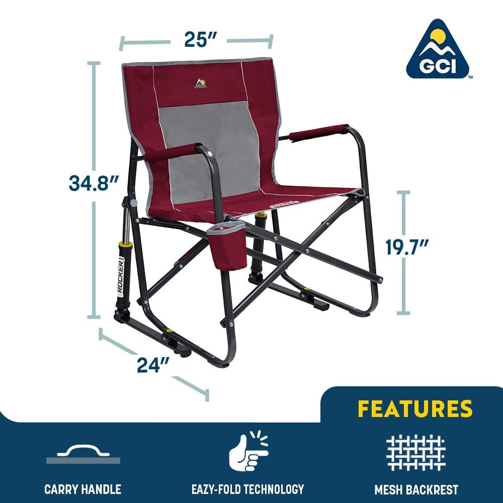 Portable Rocking Camping Chair   Lightweight, Foldable, Outdoor Relaxation Seat2