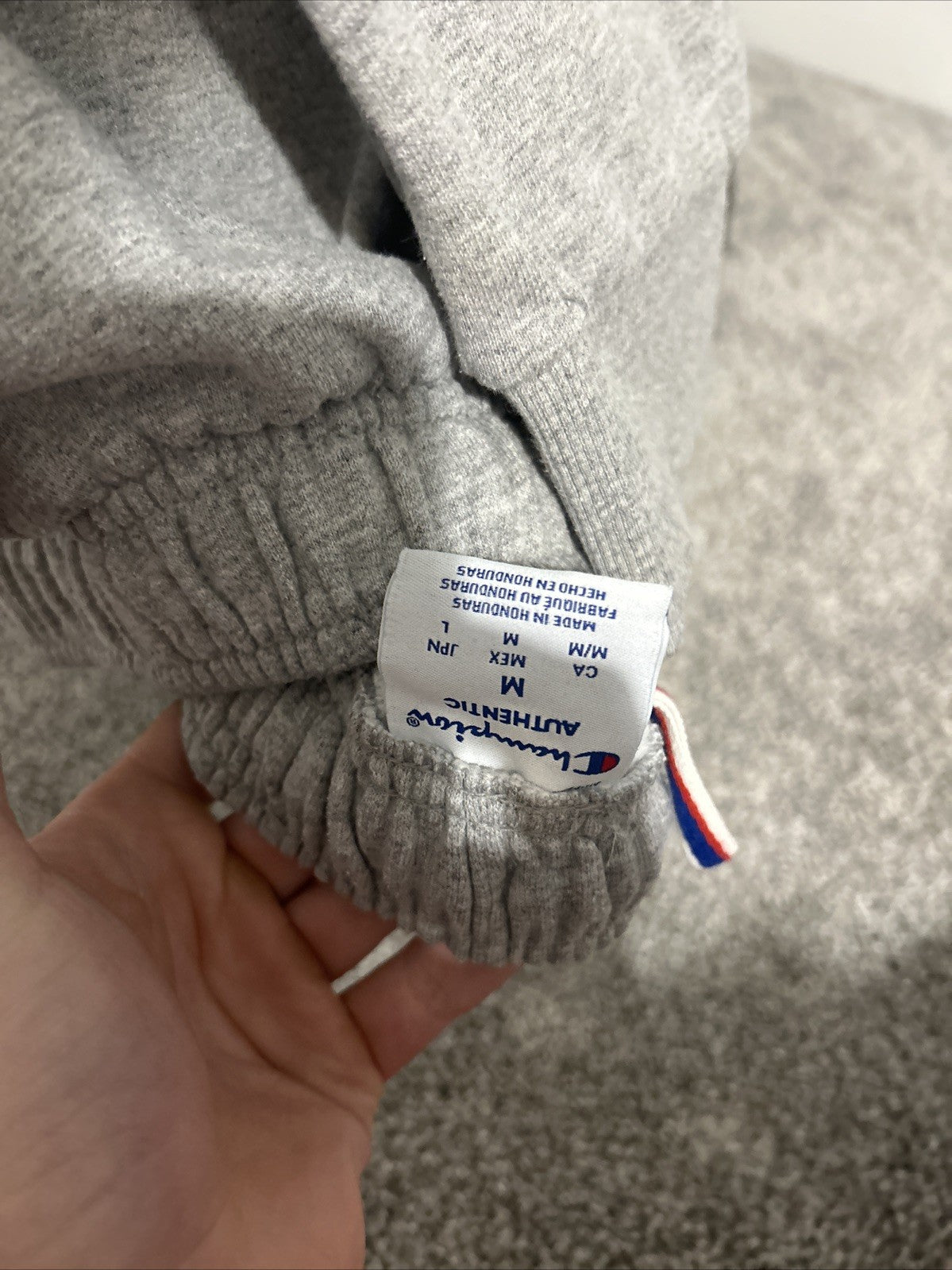mens champion sweat pants medium Grey2