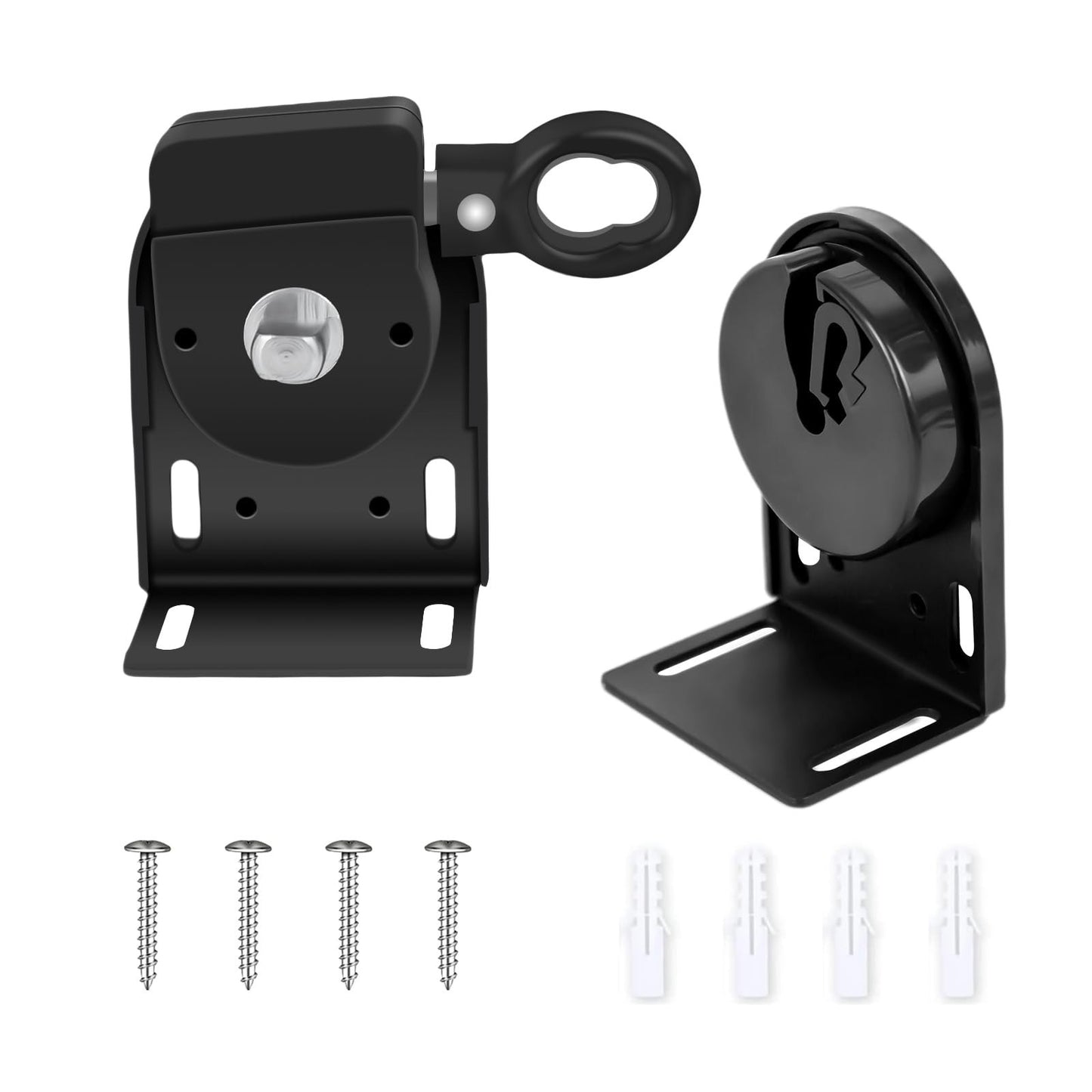 Cordless Crank Kit for Roller Blinds, Outdoor Shade Mounting Bracket, Black6