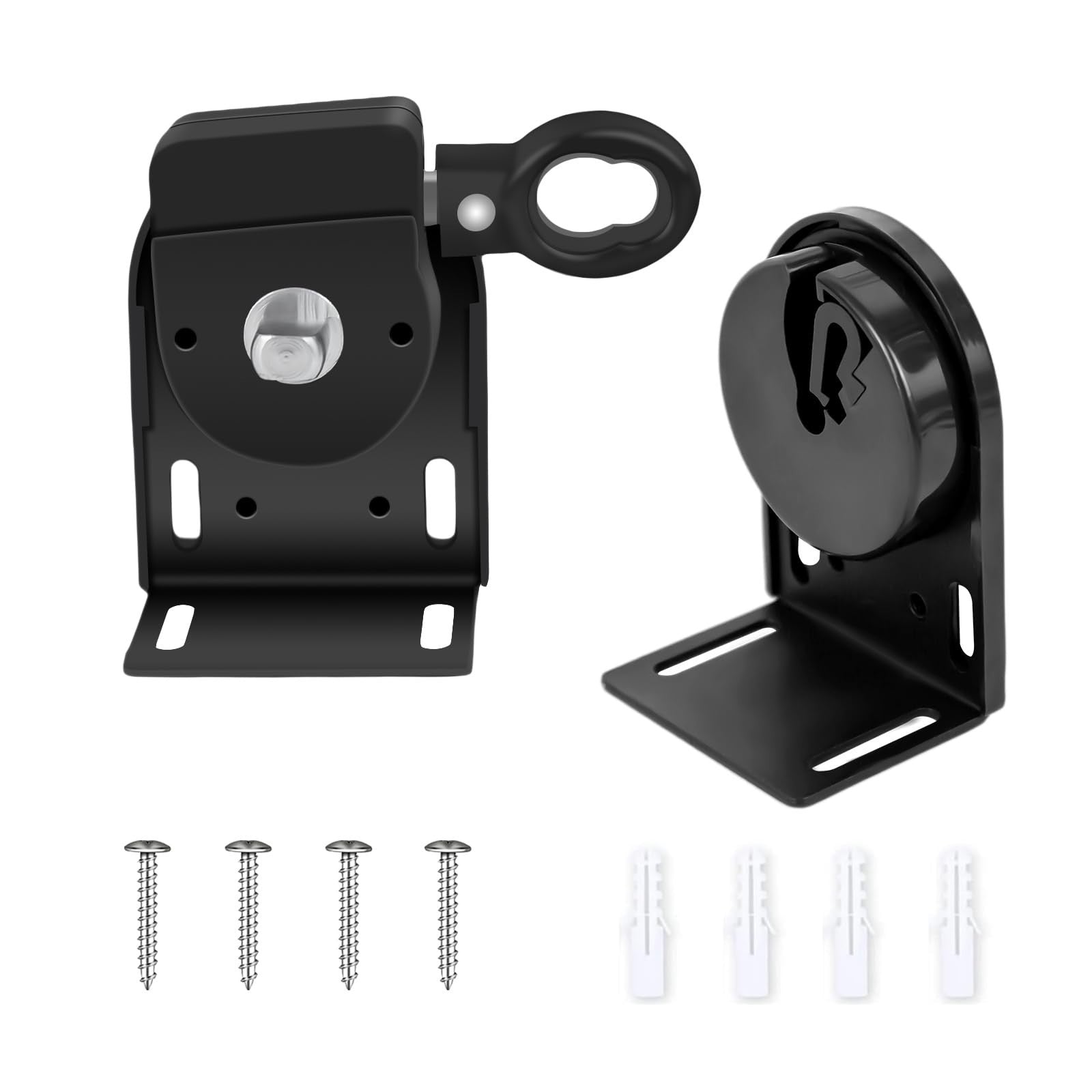 Cordless Crank Kit for Roller Blinds, Outdoor Shade Mounting Bracket, Black6