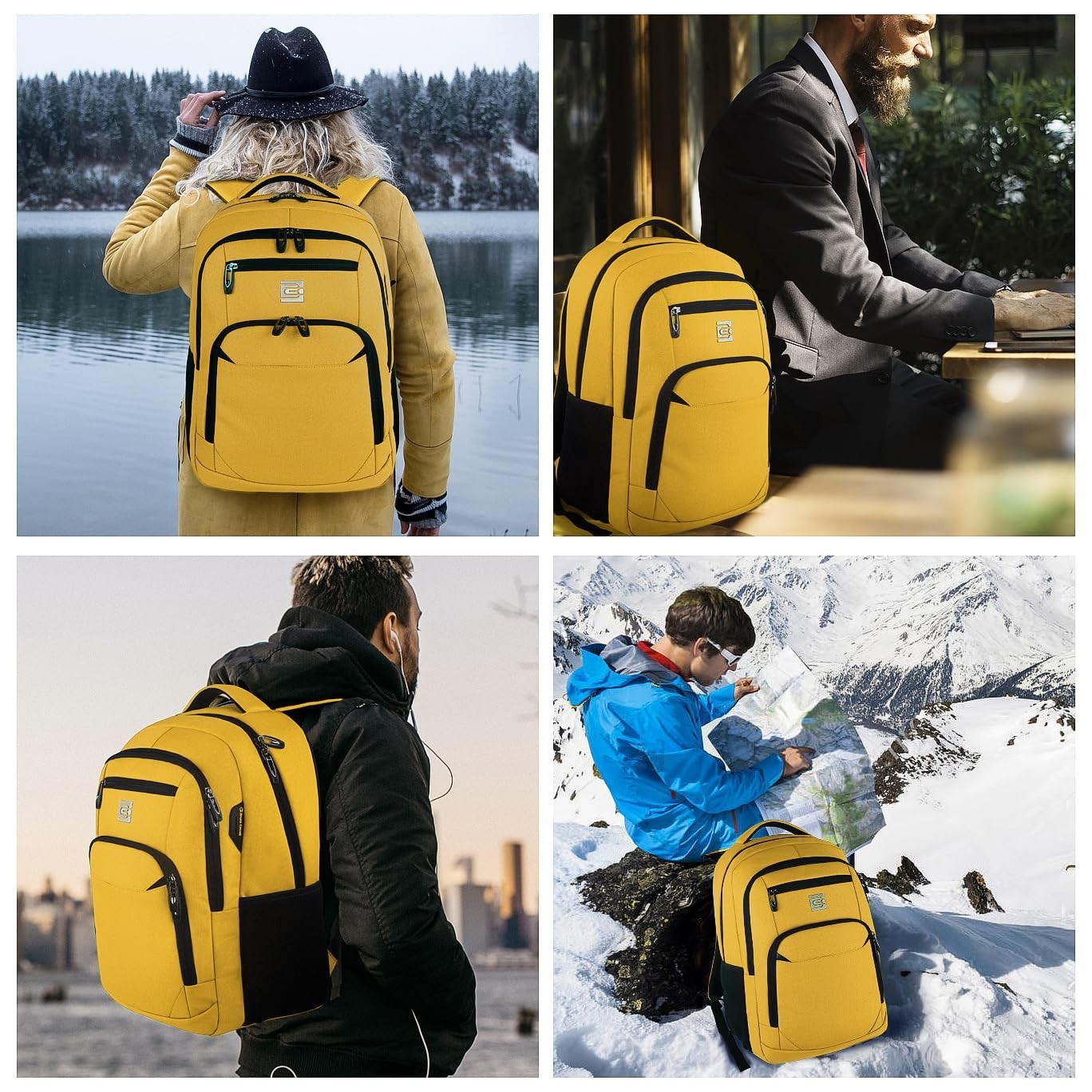 Slim Anti Theft Laptop Backpack for Business Travel & College   Stylish & Functi6