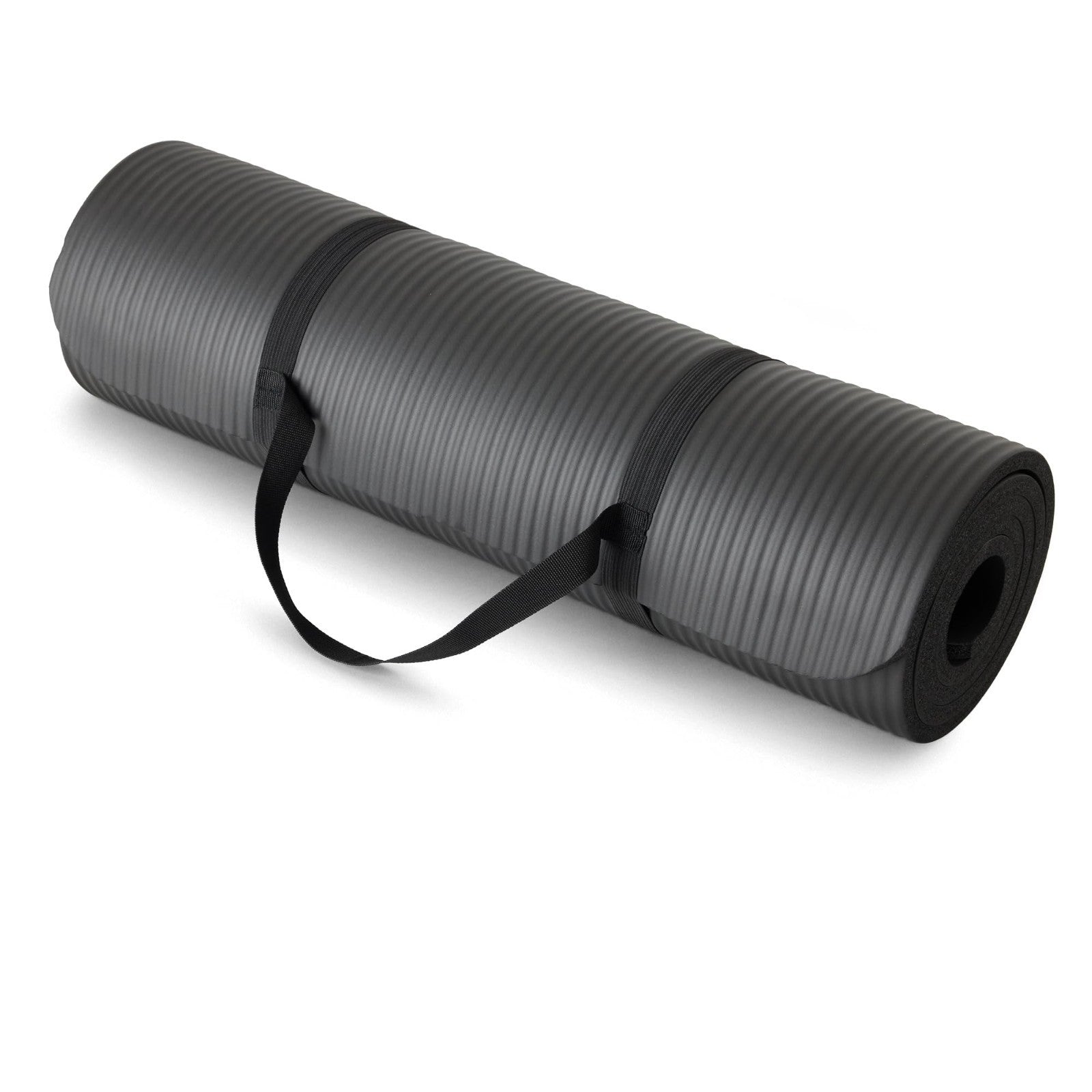 Extra Thick Yoga Mat with Carrying Strap   Non Slip, Durable, Fitness Accessory1