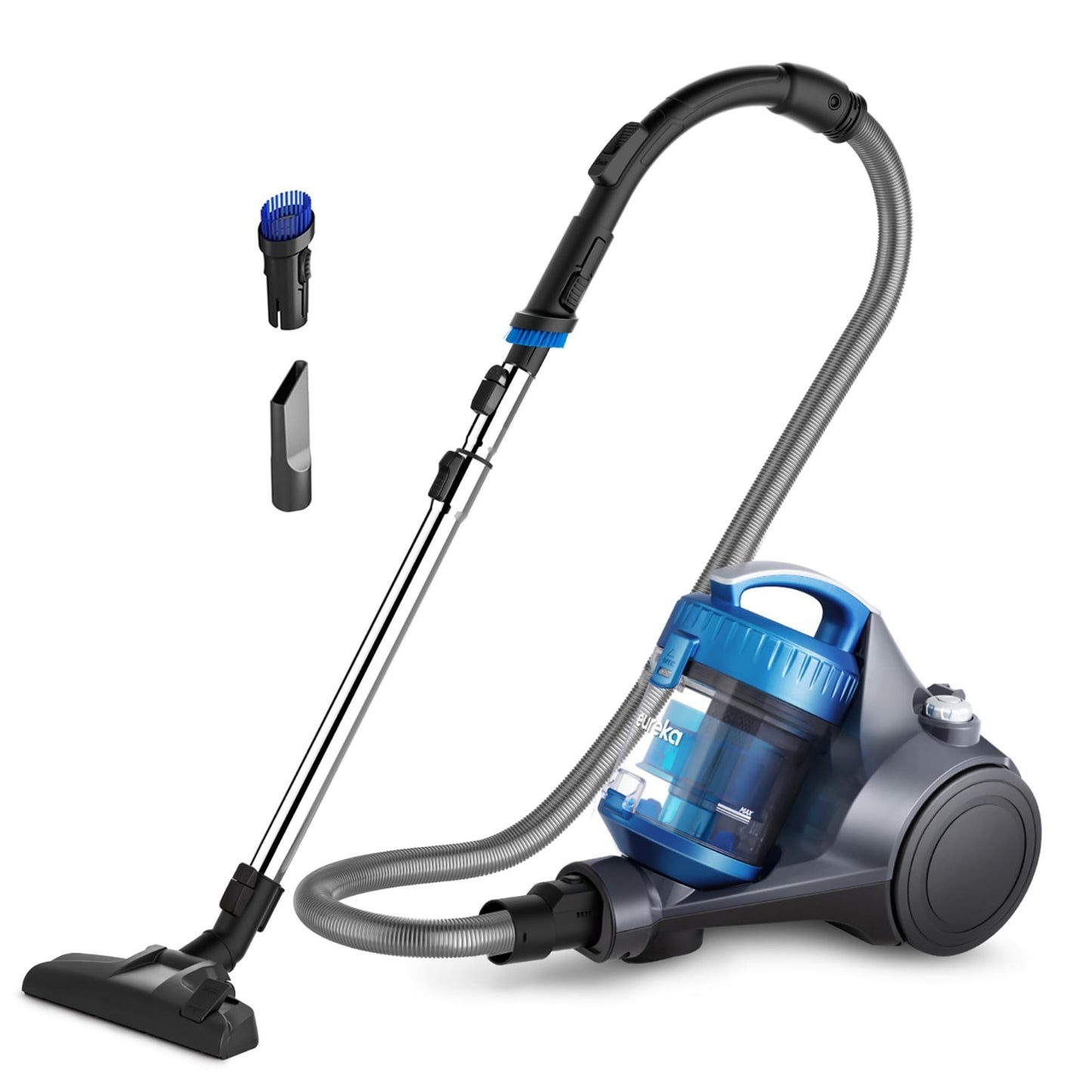 Lightweight Bagless Canister Vacuum Cleaner for Carpets & Hard Floors, Blue1