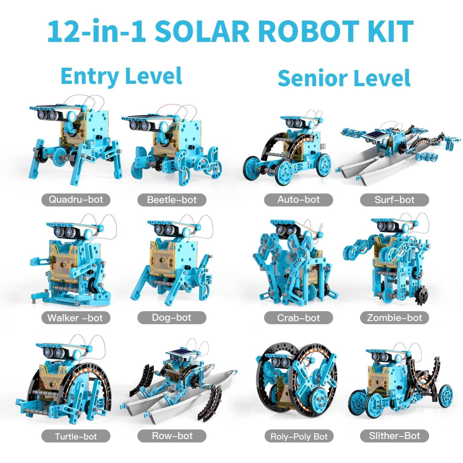 12 in 1 STEM Solar Robot Kit   Educational Building Toys for Kids 8 13, Science4