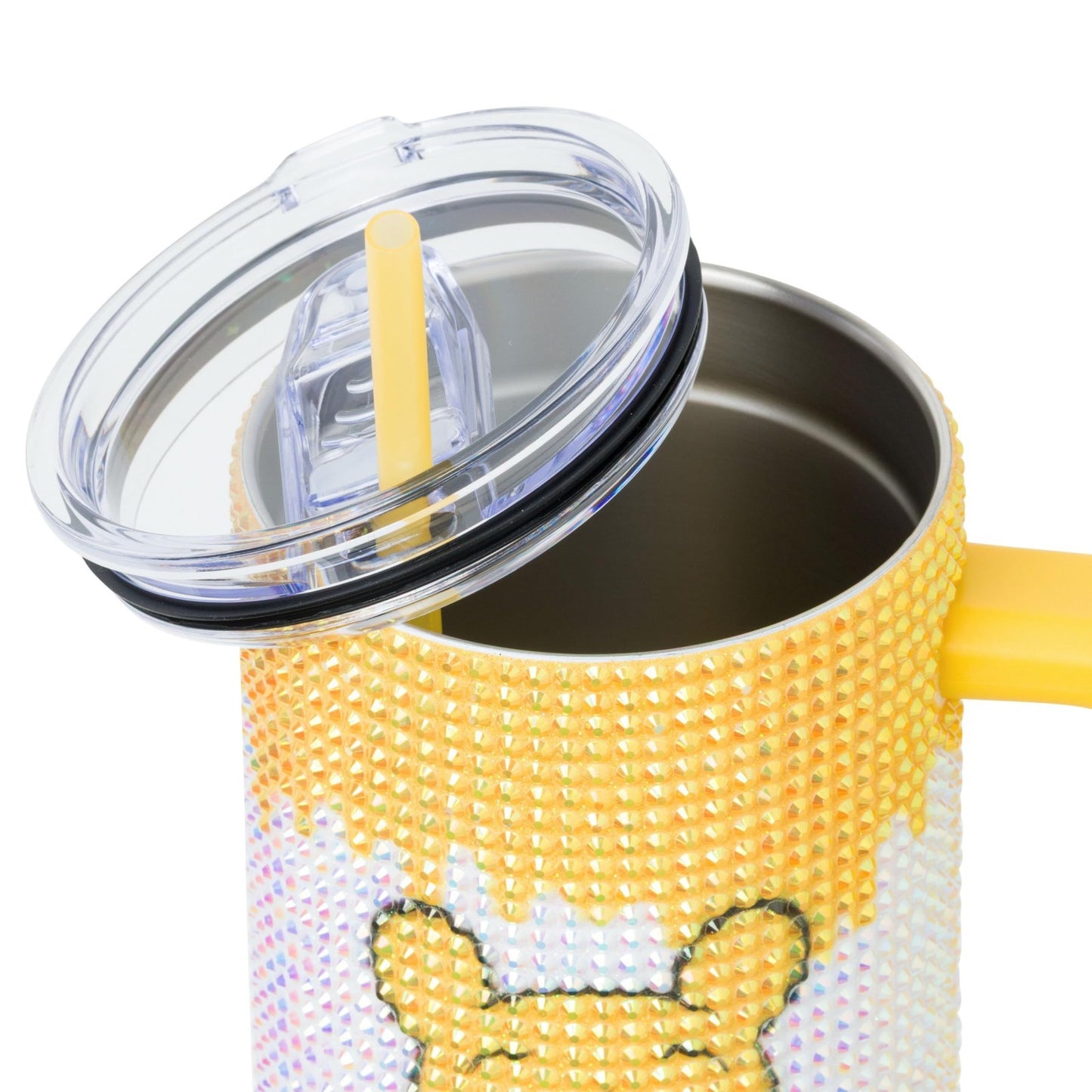 Optimized eBay Title:  "40oz Yellow Stainless Steel Tumbler with Handle & Straw4