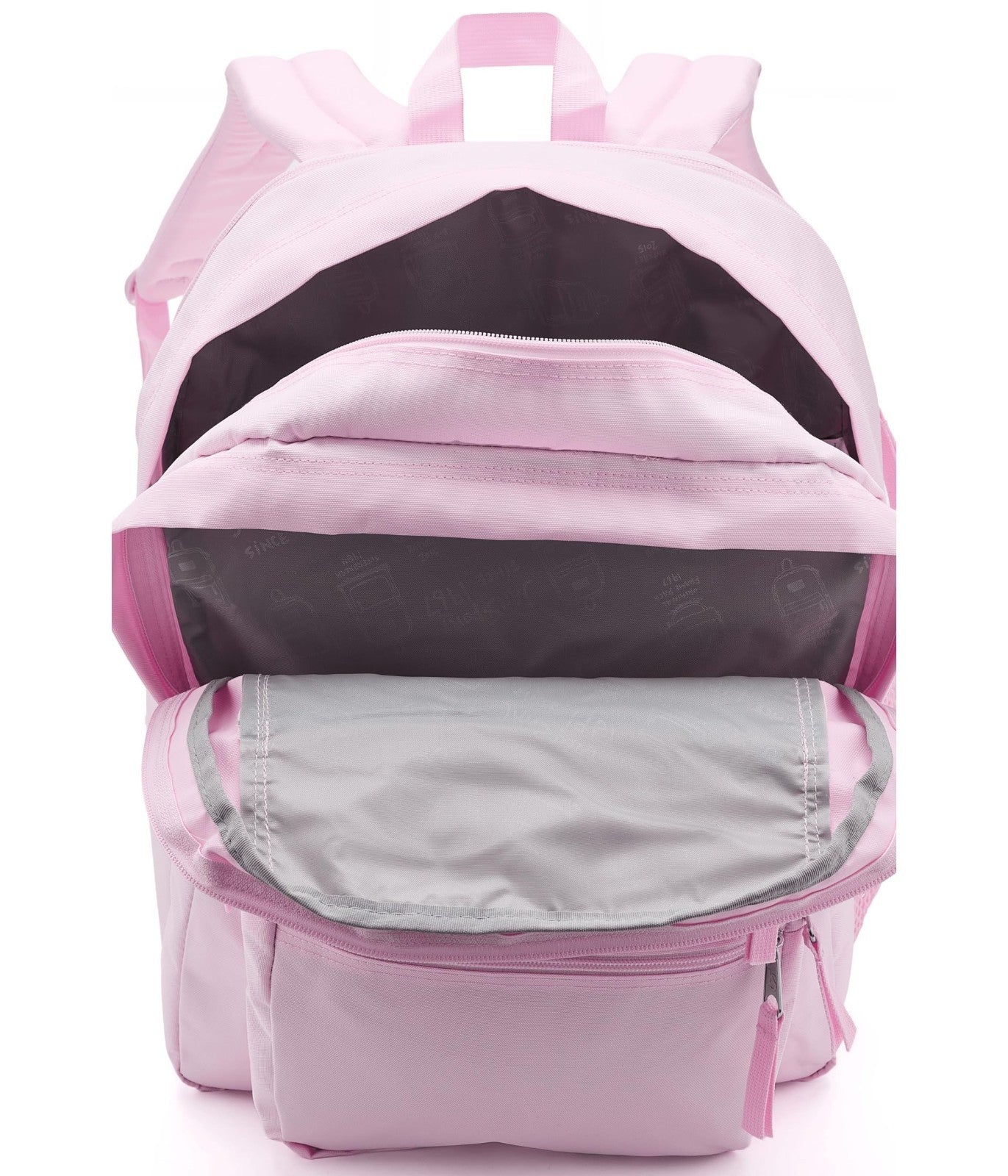 Laptop Backpack for 15” Laptop, Ergonomic Straps, 2 Compartments, Pink Ice4