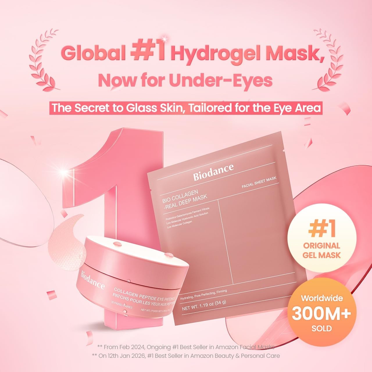 Collagen Peptide Eye Patches - Anti-Wrinkle, Under Eye Mask for Fine Lines & Bag11
