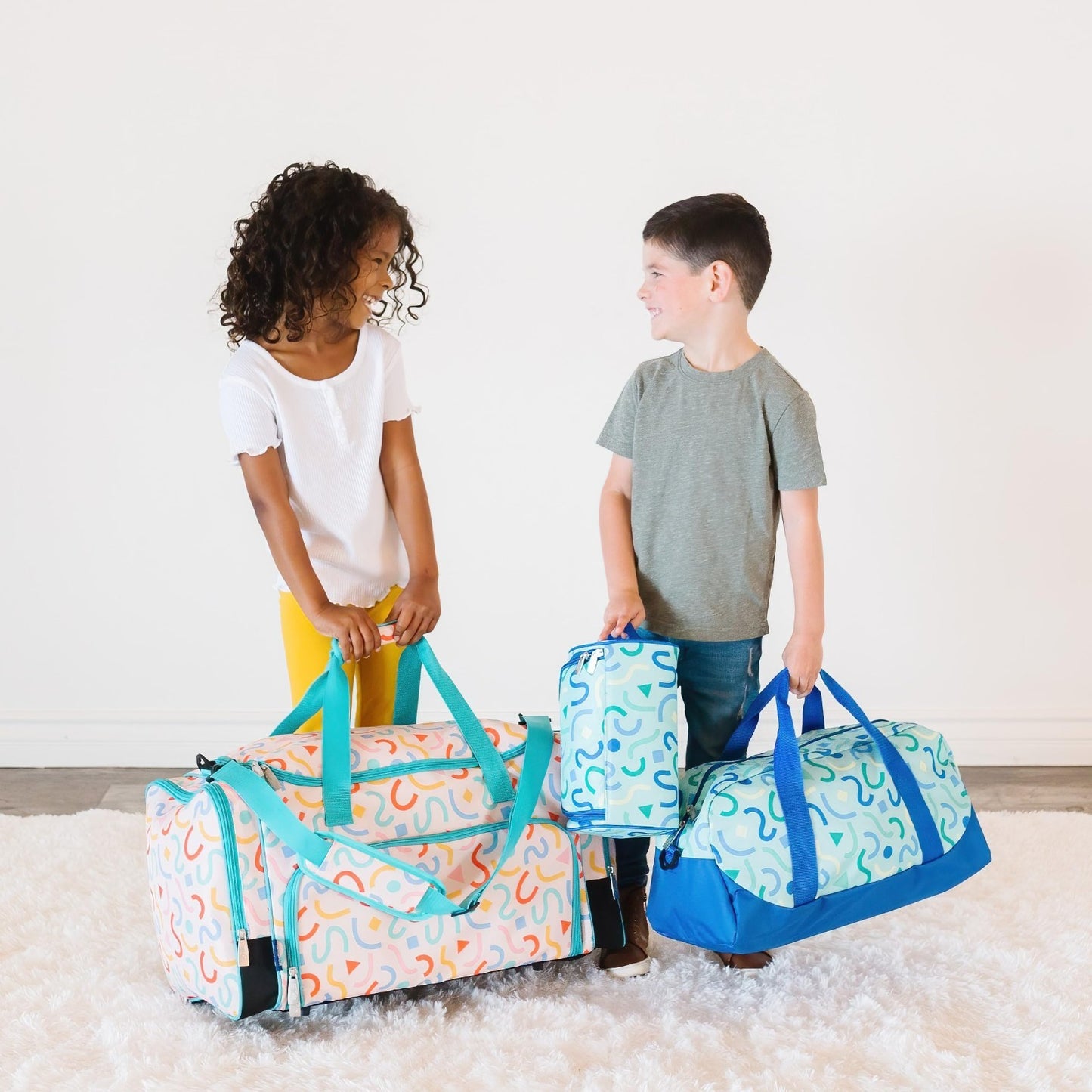 Kids Overnighter Duffel Bag - Carry-On Size, Perfect for School & Sleepovers - C7