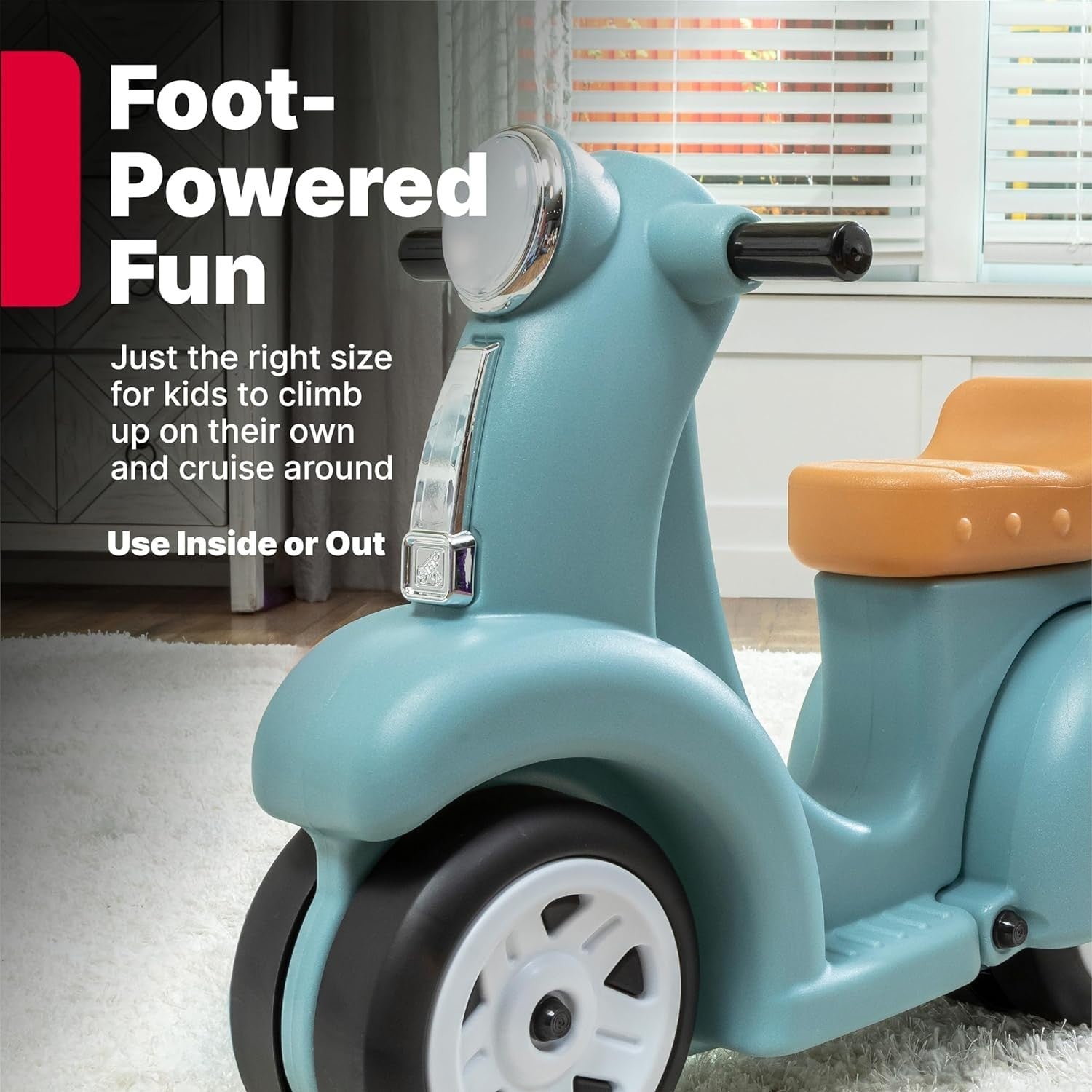 Kids Ride-On Scooter with Adjustable Height, LED Lights & Safe Design3