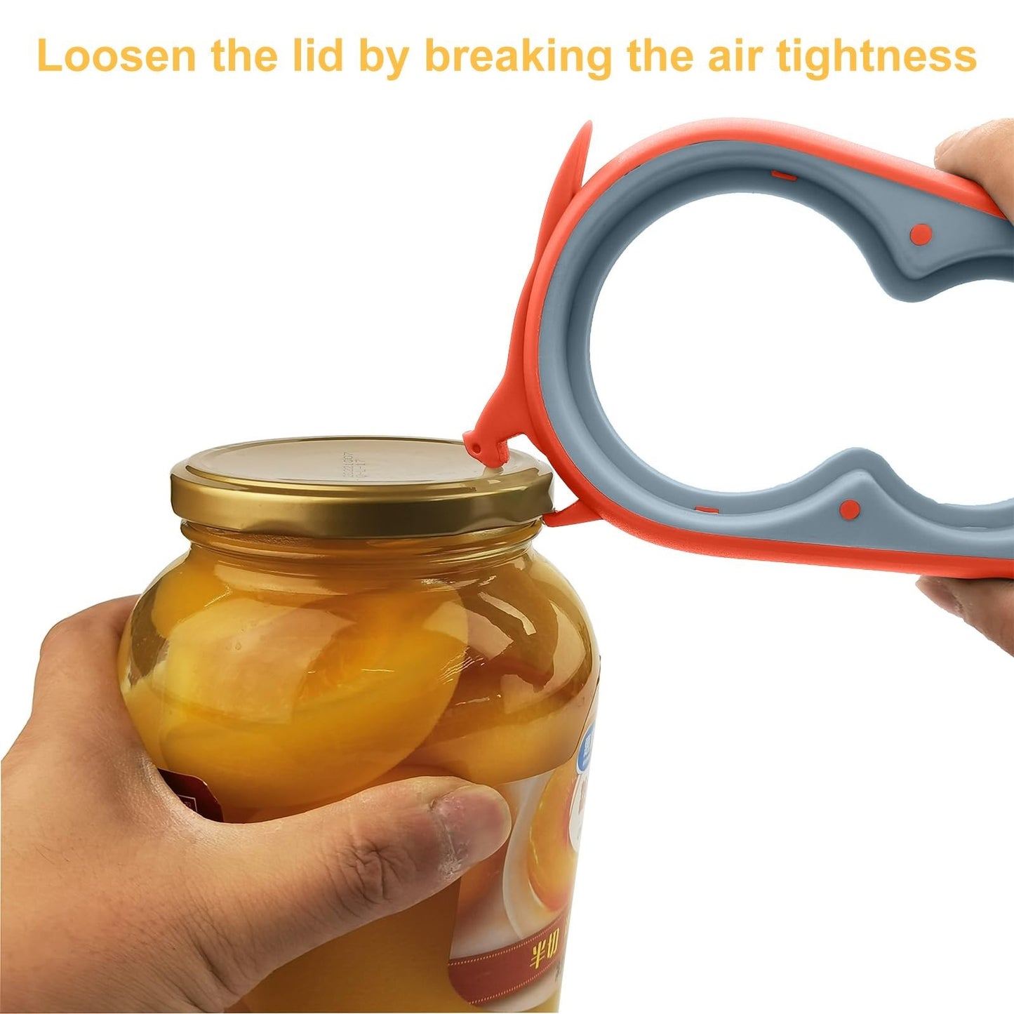 Adjustable Jar & Bottle Opener for Seniors with Arthritis | Easy Grip Lid Tool f3