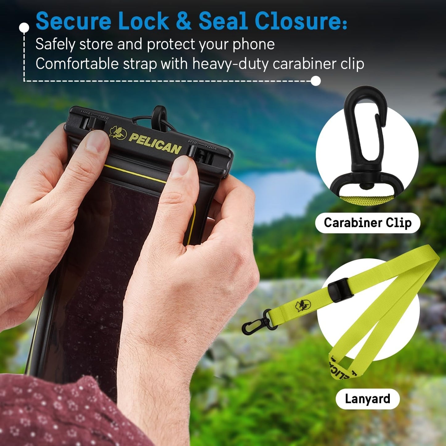 2 Pack Waterproof Phone Pouch   IP68 Touchscreen Case w/ Lanyard   Fits All Phon4