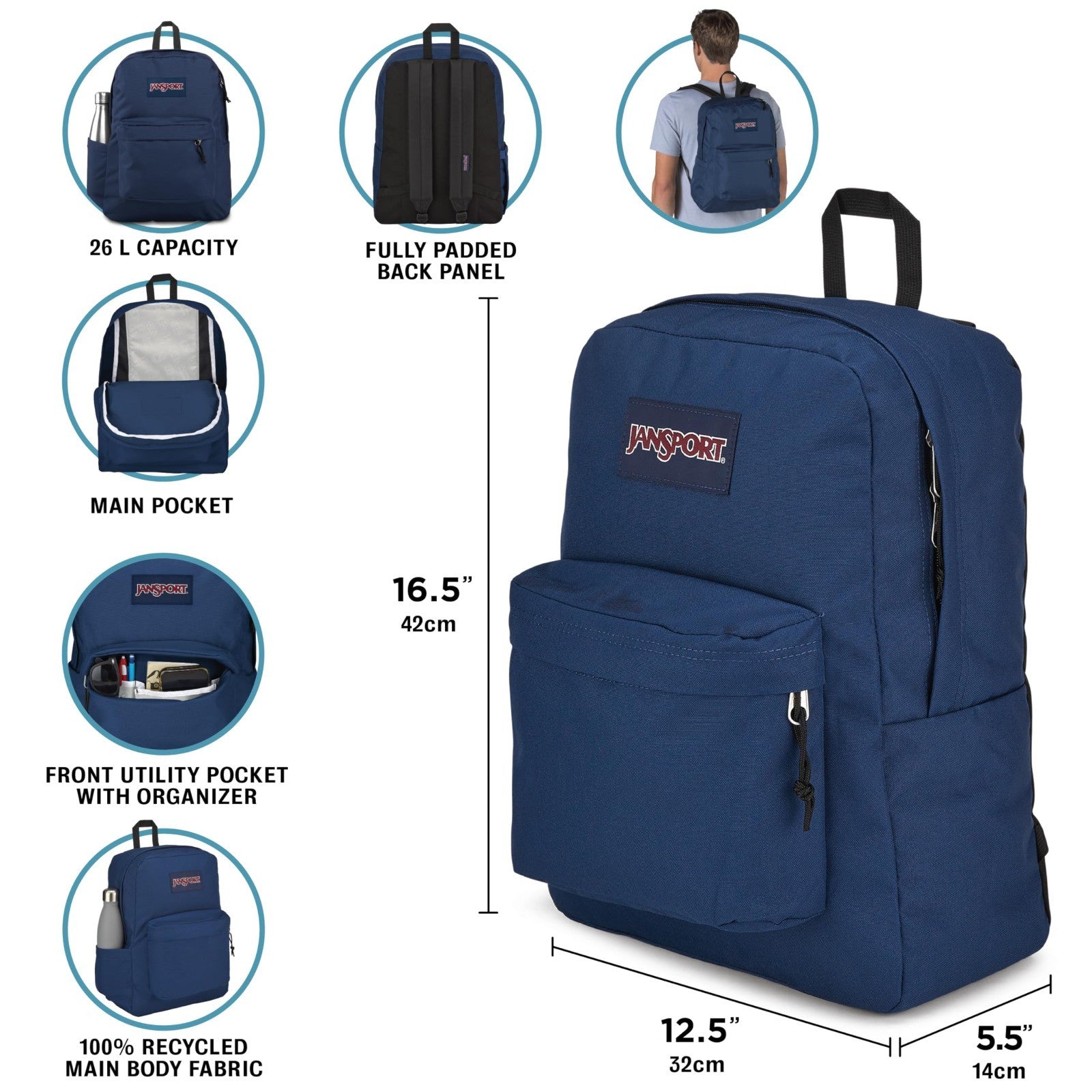 Durable Lightweight Backpack for School, Travel, Hiking   Multiple Colors Availa4