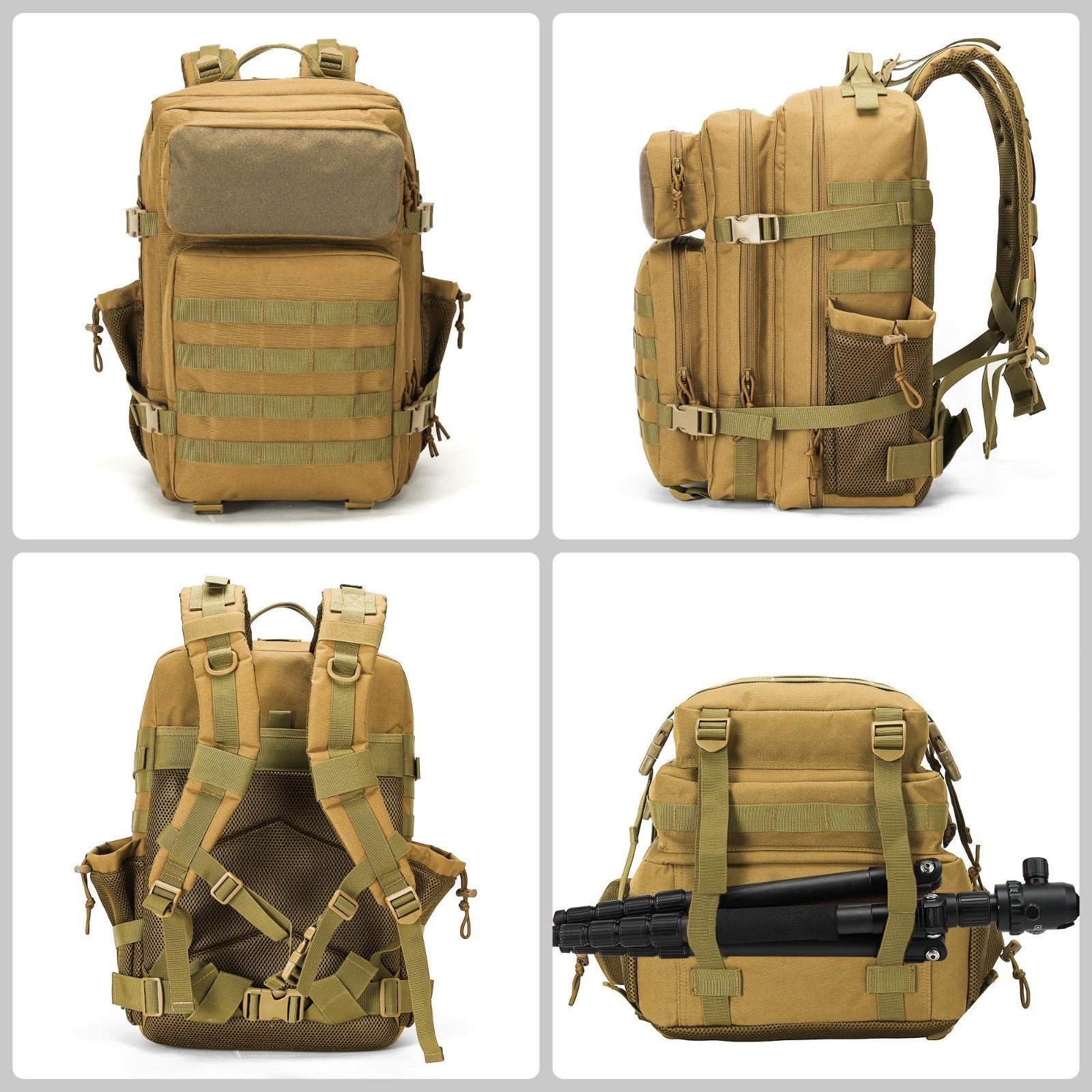 Tactical Military Backpack Molle 3 Day Assault Rucksack 25 45L for Men & Women4