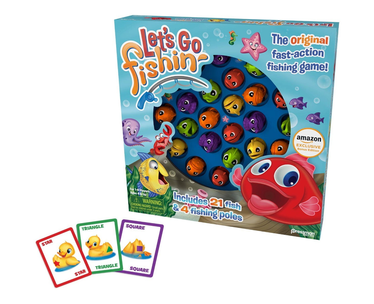 Let's Go Fishin' Card Game   Bonus Edition for 1 4 Players, Ages 4+, Fun Family6