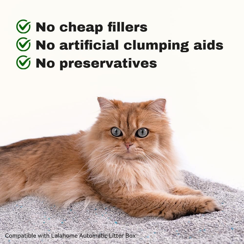Clumping Cat Litter, Odor Control Bentonite Mineral, Dust-Free 20 lb for Self-Cl4
