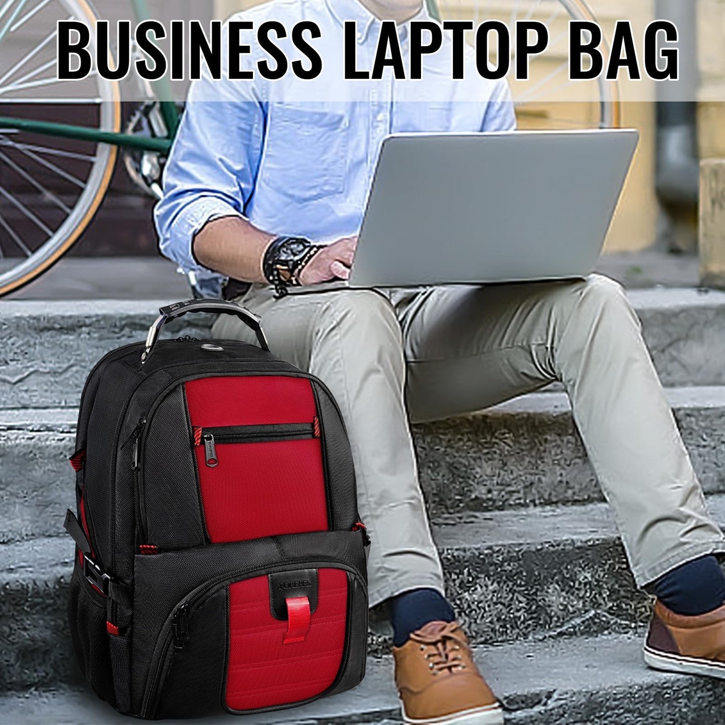 Large Laptop Backpack for Women, Heavy Duty Travel Bag, Stylish & Durable Design4