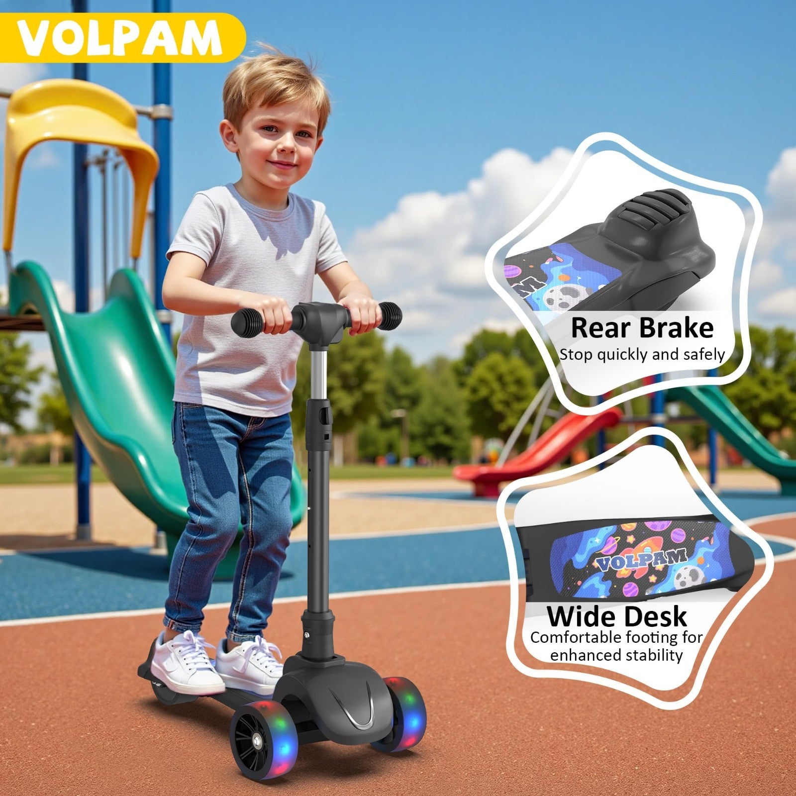 Electric Scooter for Adults, 350W/500W Motor, Long Range 5-28 Miles, 19 MPH Spee4