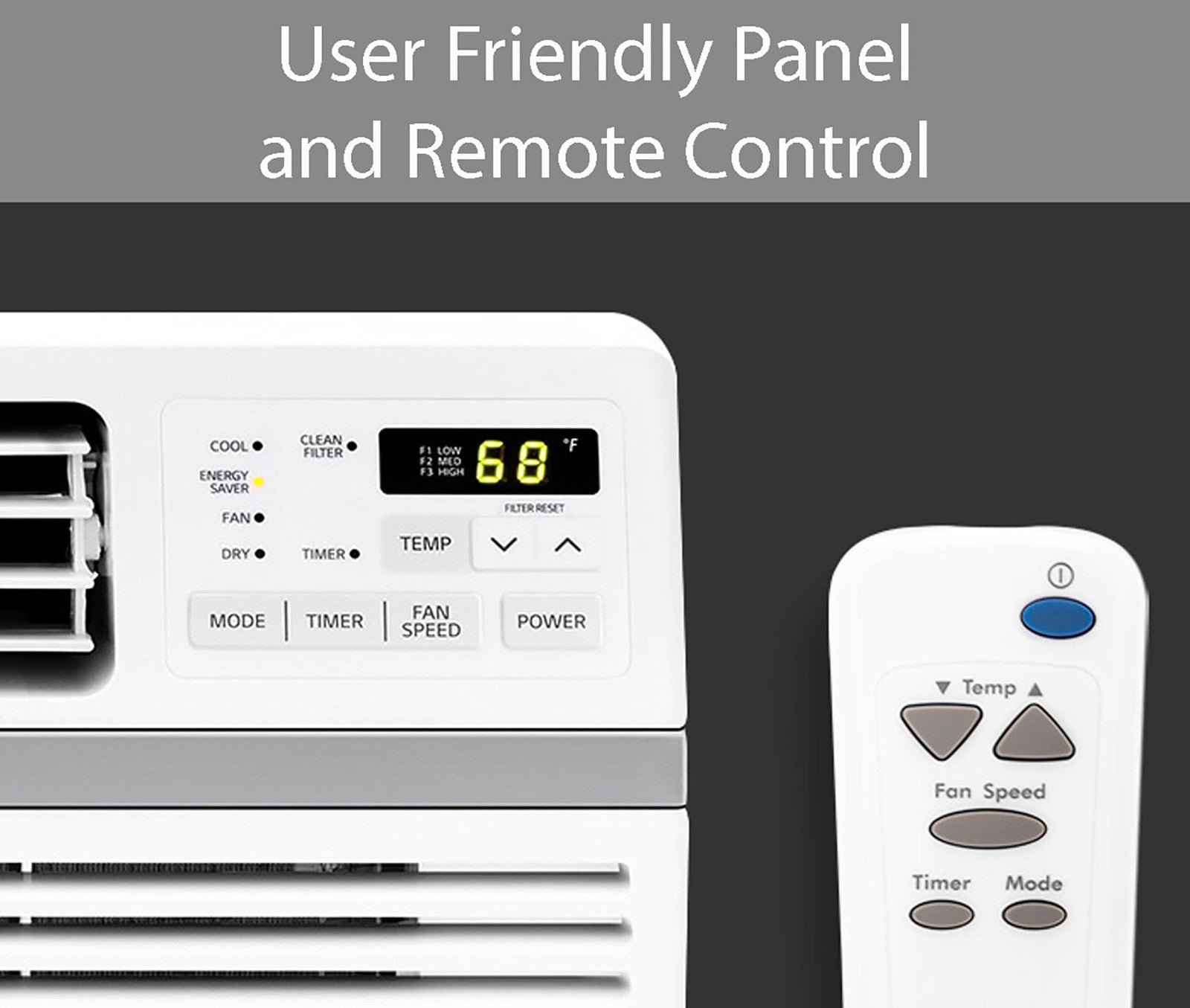 12,000 BTU Window Air Conditioner - Cools 550 Sq.Ft, Quiet, Remote Control, 3 Sp6