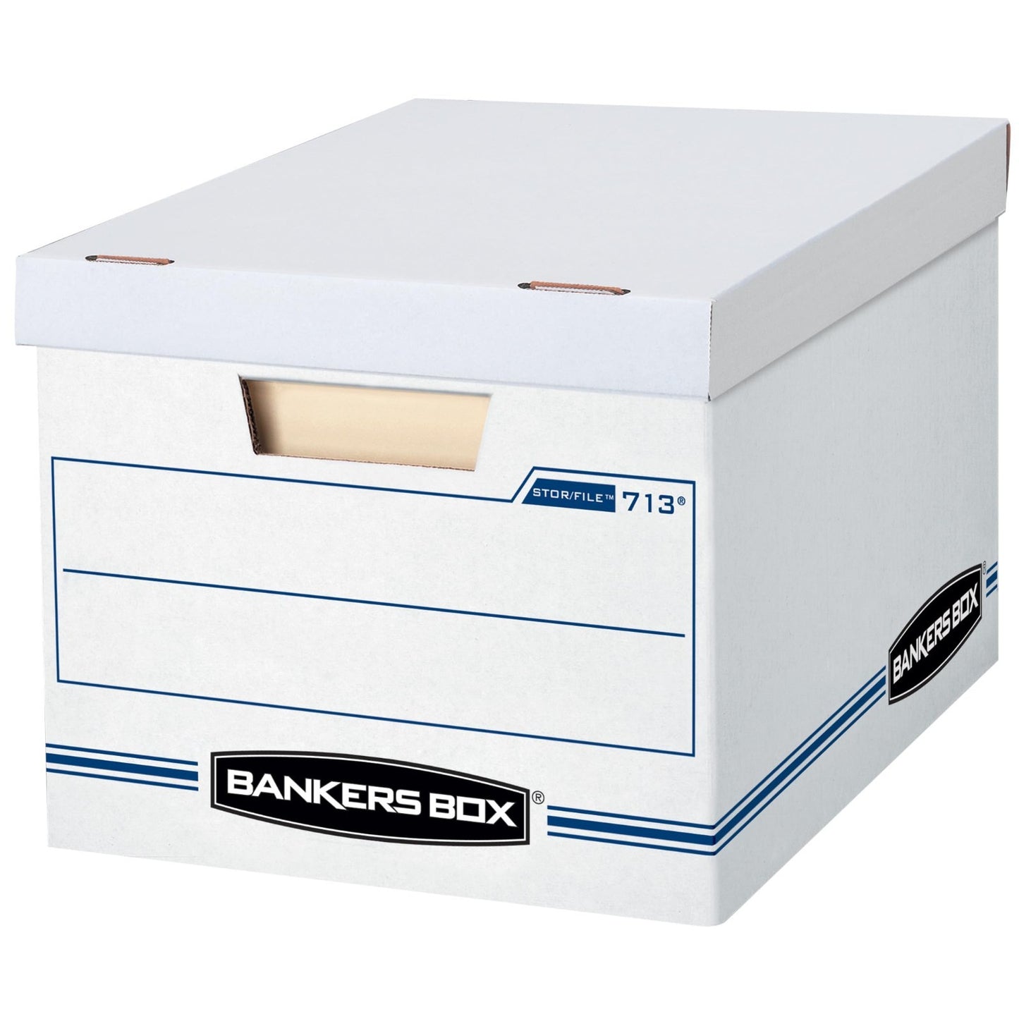 12 Pack File Storage Boxes with Lids, Letter/Legal Size, Durable & Stackable, Ea1