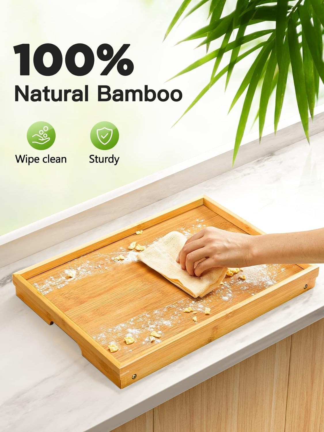 Here’s an optimized eBay title for your product:"Foldable Bamboo Bed Tray Tabl8