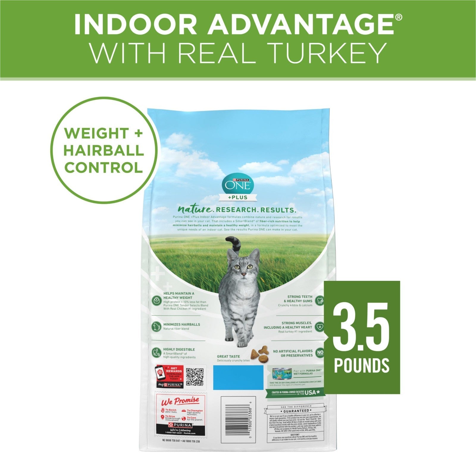 Indoor Advantage Weight Control Dry Cat Food, 3.5 lb   Healthy Nutrition for Cat7