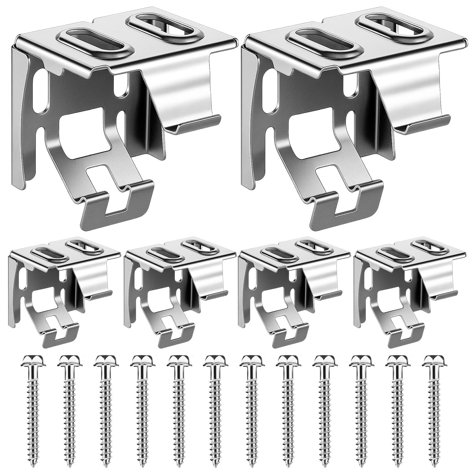 6 Mini Blind Brackets with Screws - Sturdy Mounting, Easy Install, Compact Size1