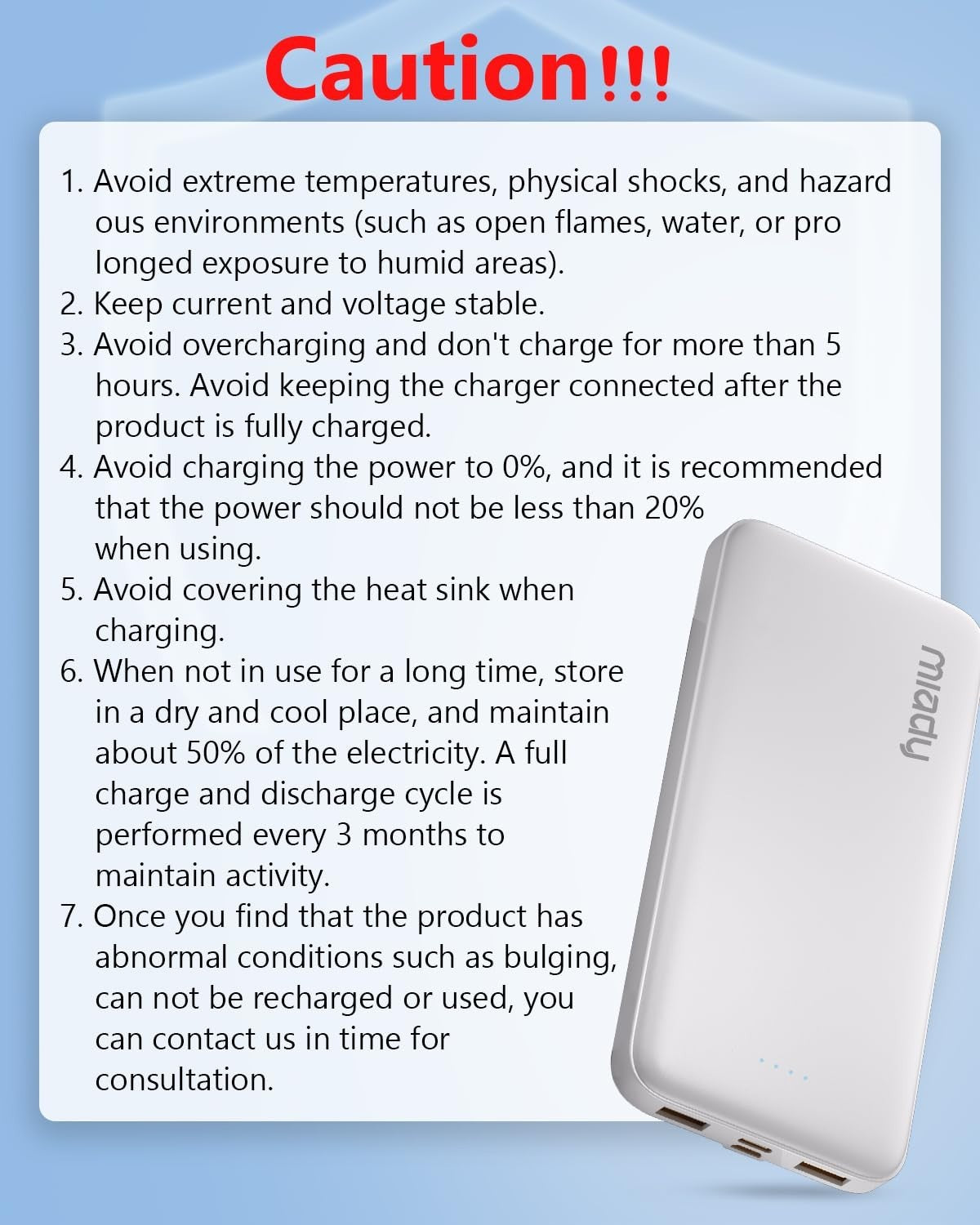 2 Pack 10000mAh Portable Power Bank Charger   Travel Battery Pack, Fast Charging8