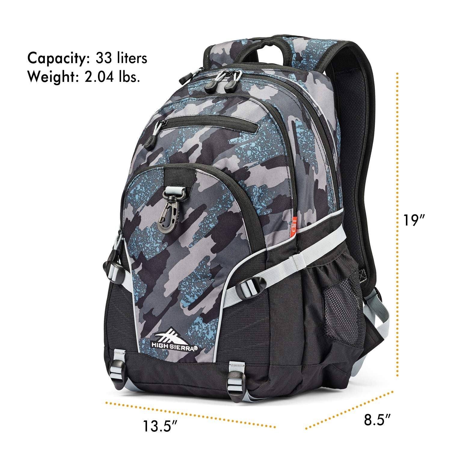 Versatile Travel & Work Backpack with Tablet Sleeve   Graffiti/Black/Ash Design2