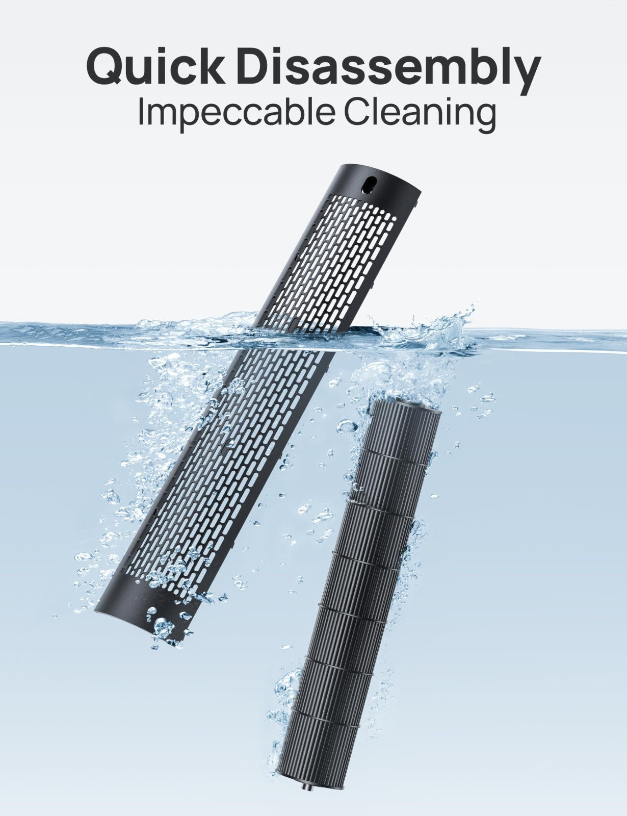Bladeless Tower Fan with 9 Speeds, 90° Oscillation, 20dB Quiet, 12H Timer   Idea6