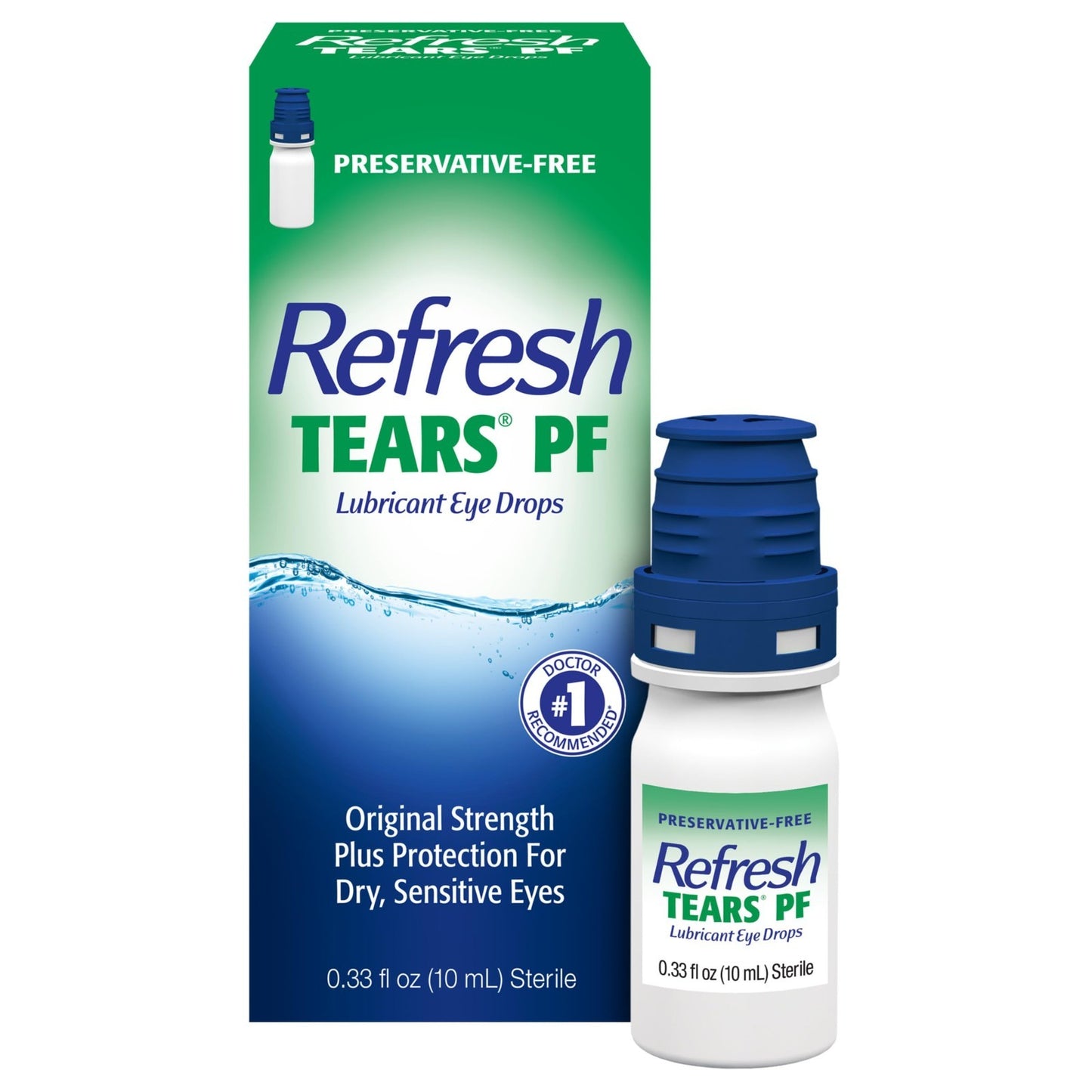 Preservative-Free Artificial Tears Eye Drops, Lubricating Relief, 0.33 fl oz1