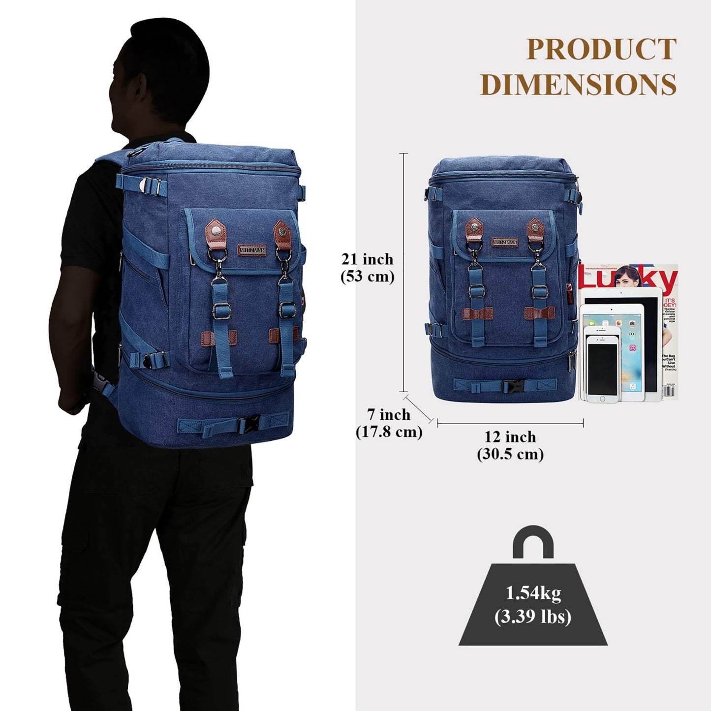 Travel Backpack for Men & Women   Airline Approved Carry On, Durable & Stylish5