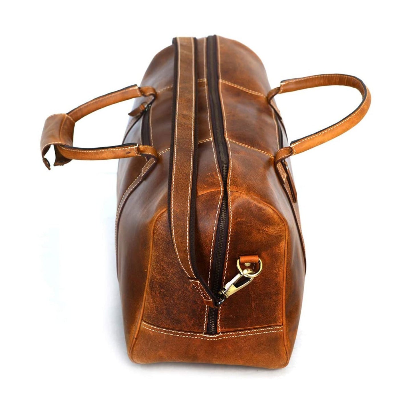 Leather Duffle Bag for Travel, Overnight & Weekend - Unisex Gym Holdall3