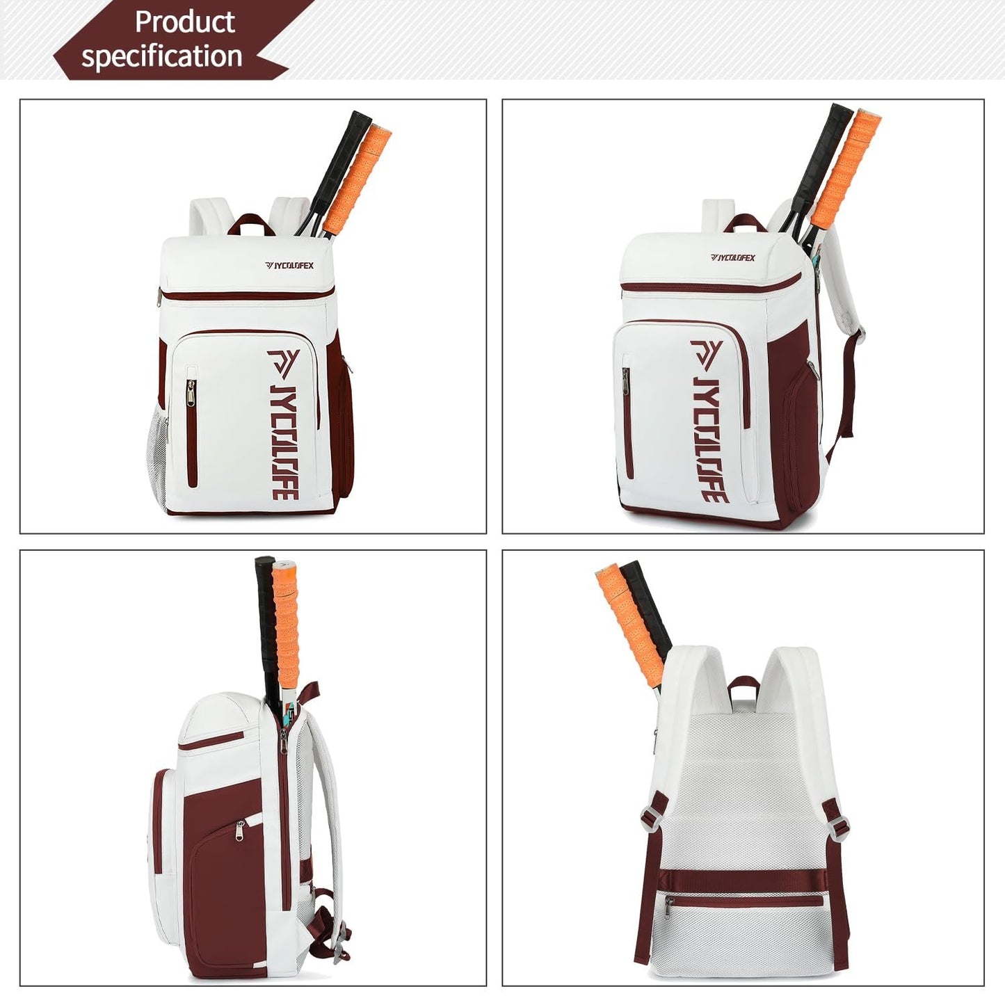 Waterproof Gym Duffel Backpack with Shoe Compartment, 4 Carry Methods, Sports &4