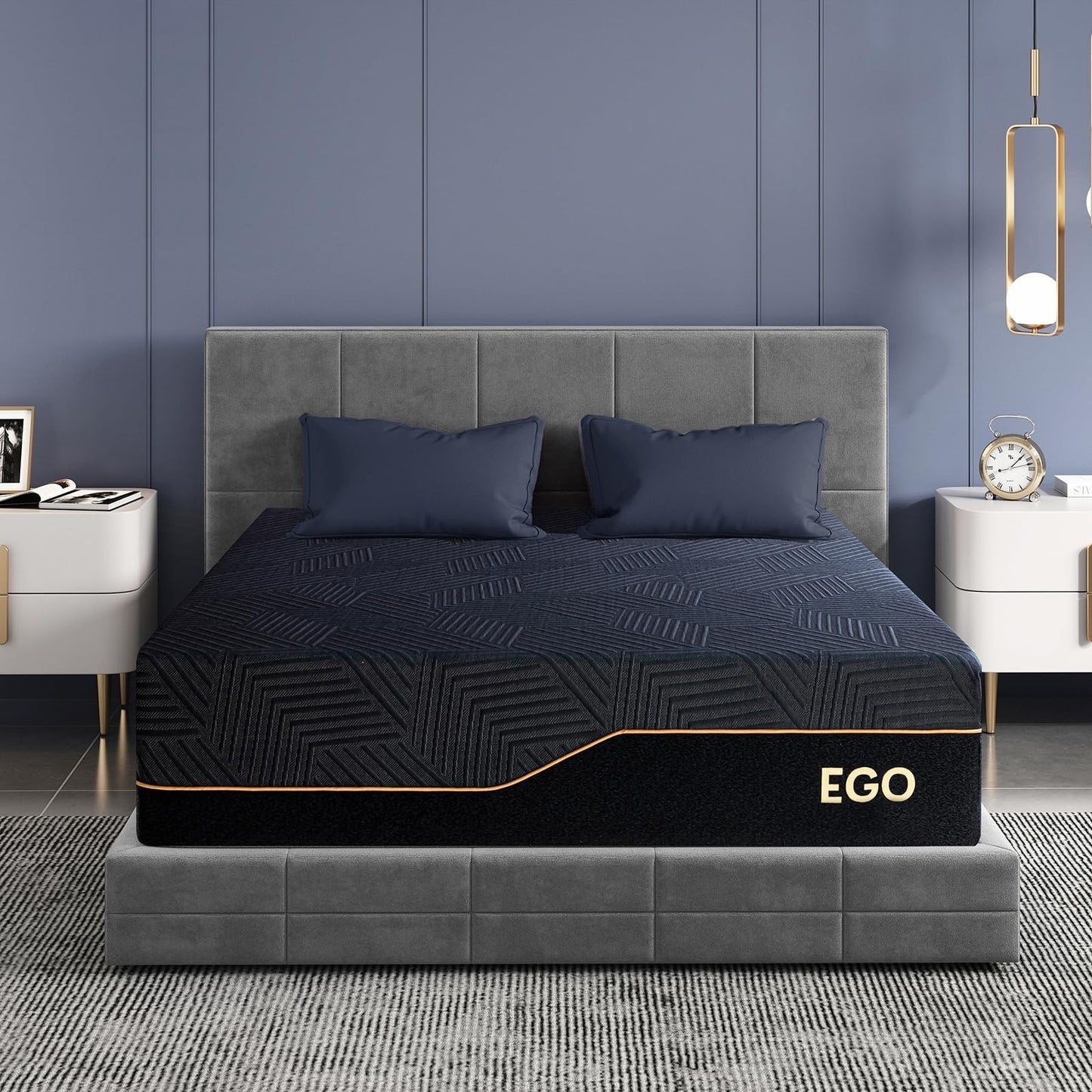 14" Twin Memory Foam Mattress for Back Pain Relief | Medium Firm, Copper Gel, Ce0