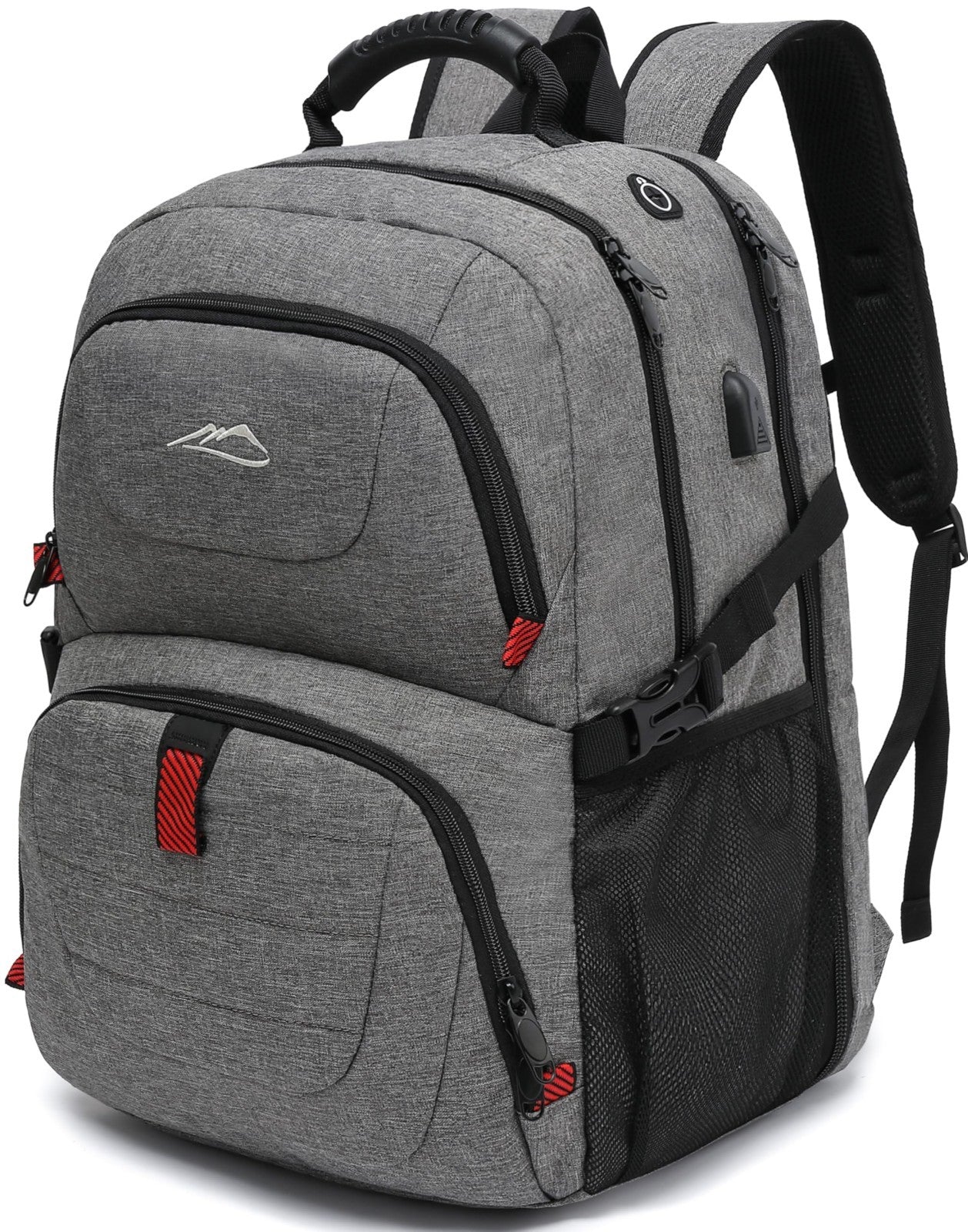 Extra Large Anti Theft Travel Backpack for 18.4" Laptop, USB Charging Port, Coll1