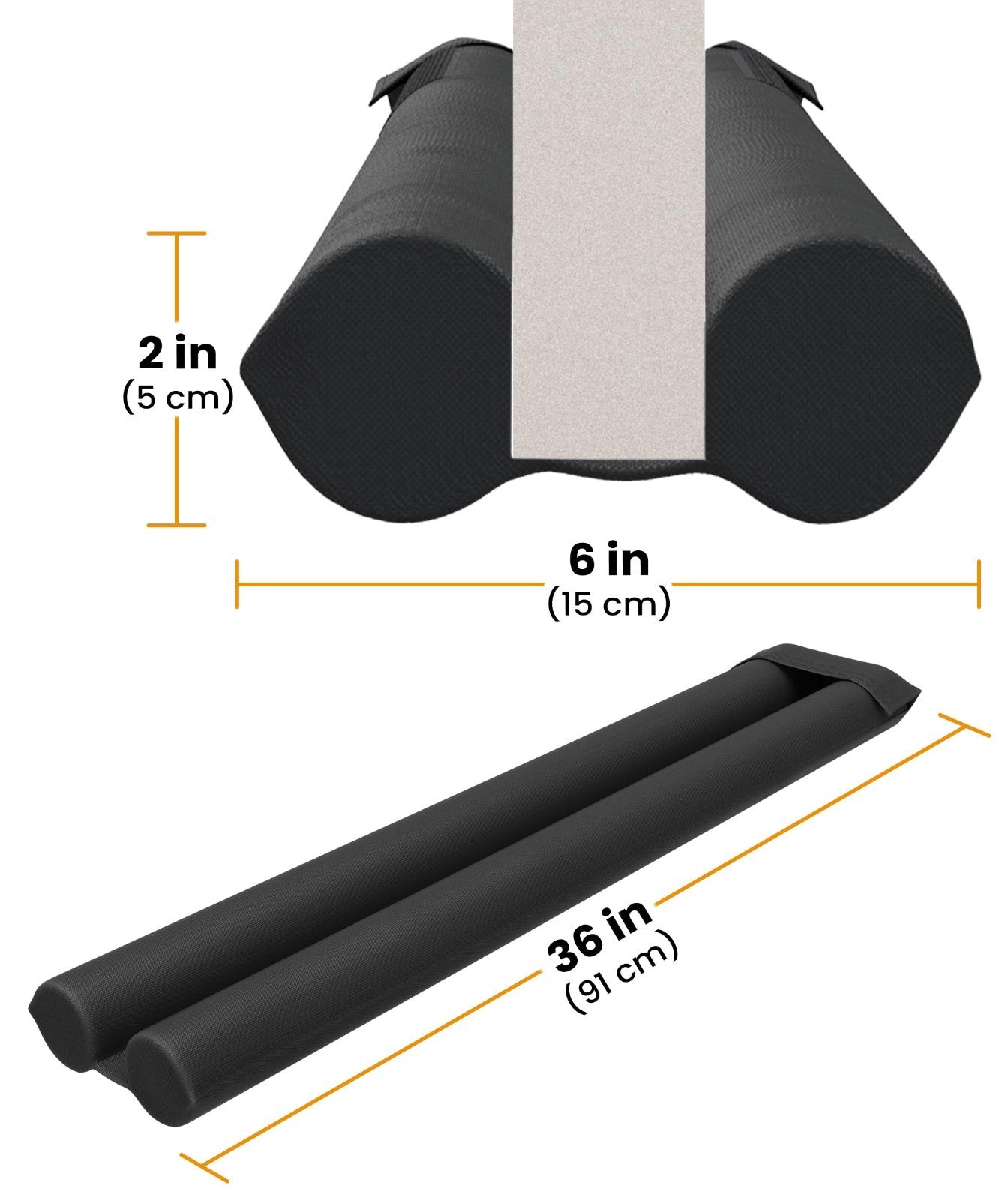 2 Sided Door Draft Stopper   Insulates & Blocks Noise, Fits 30" 36" Doors, Easy2