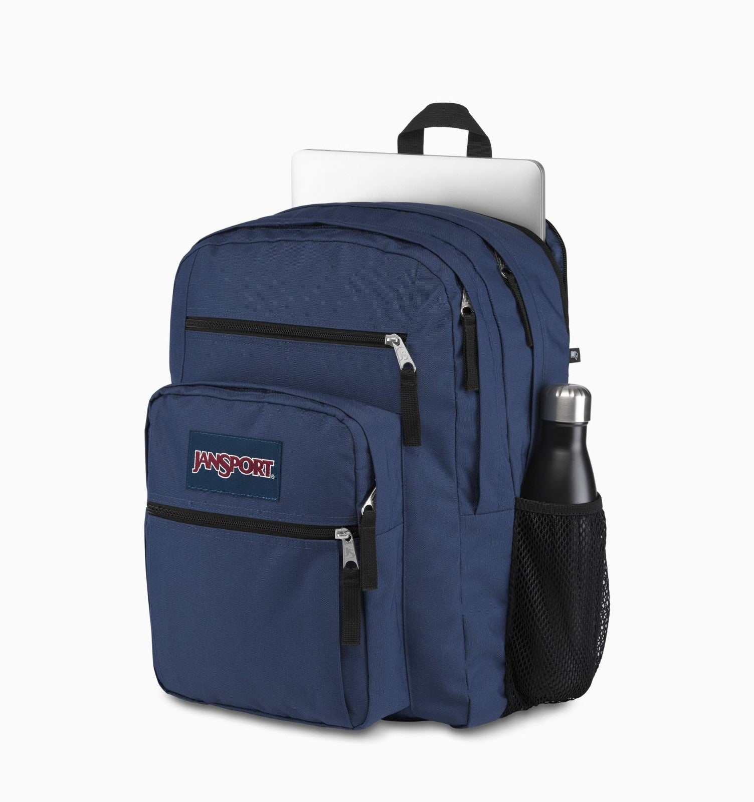 Big Student Backpack Navy   Durable, Spacious, Comfortable for School & Travel2