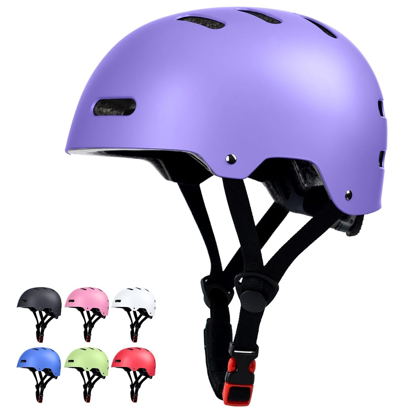 Multi-Sport Helmet for Skateboard, Bike, Scooter - Adjustable, Lightweight, Vent1