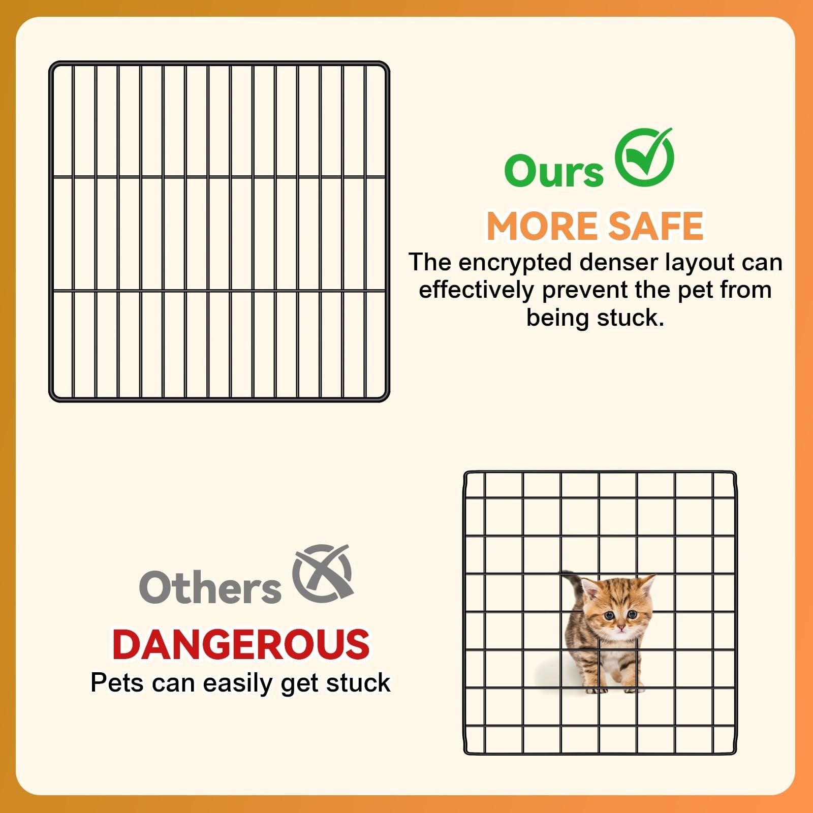4 Tier Cat Cage Enclosure Playpen   Indoor/Outdoor Metal Kennel with Hammock, 2x5