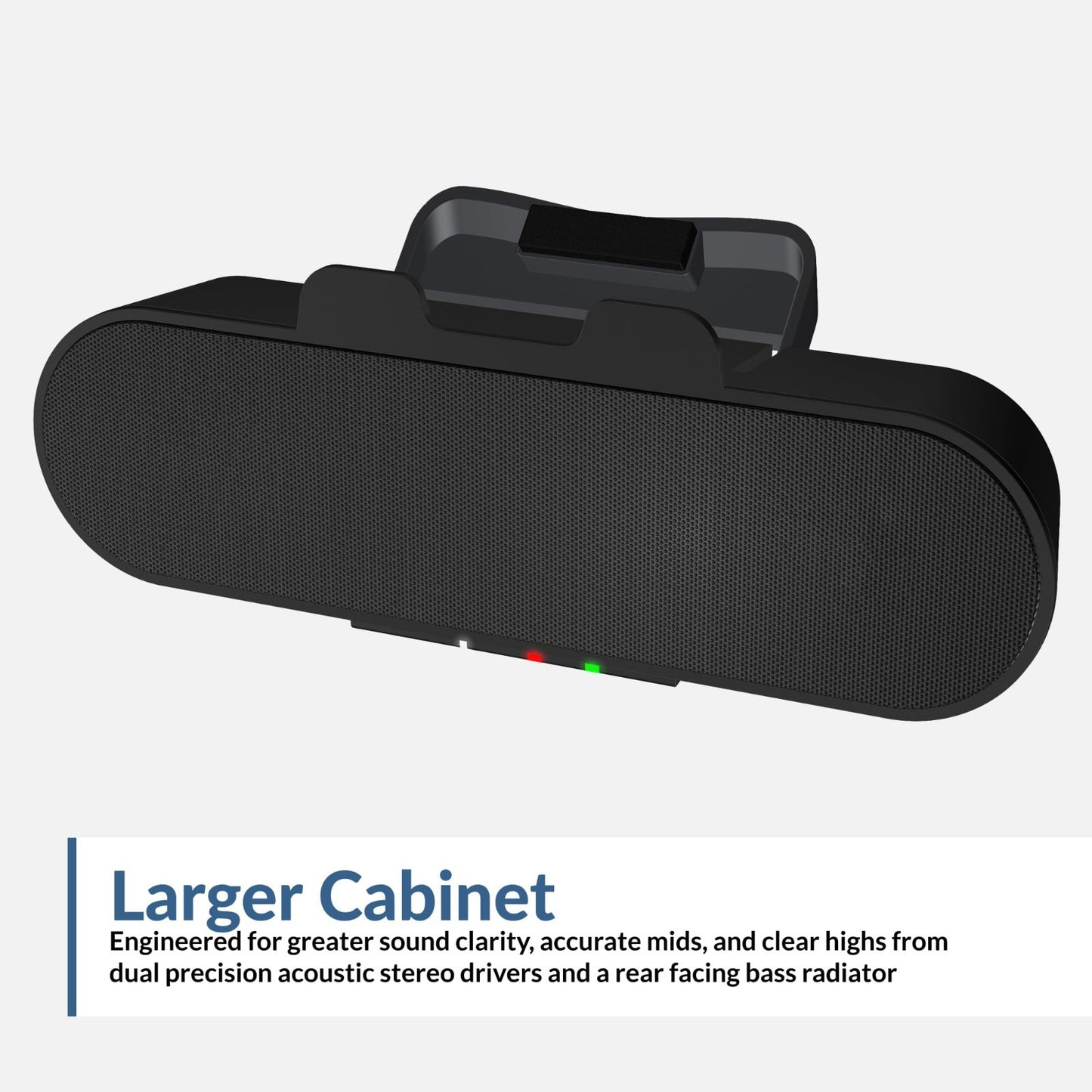 USB & Bluetooth Speaker Bar, 20W PC Speaker with Speakerphone, Clamps to Monitor6