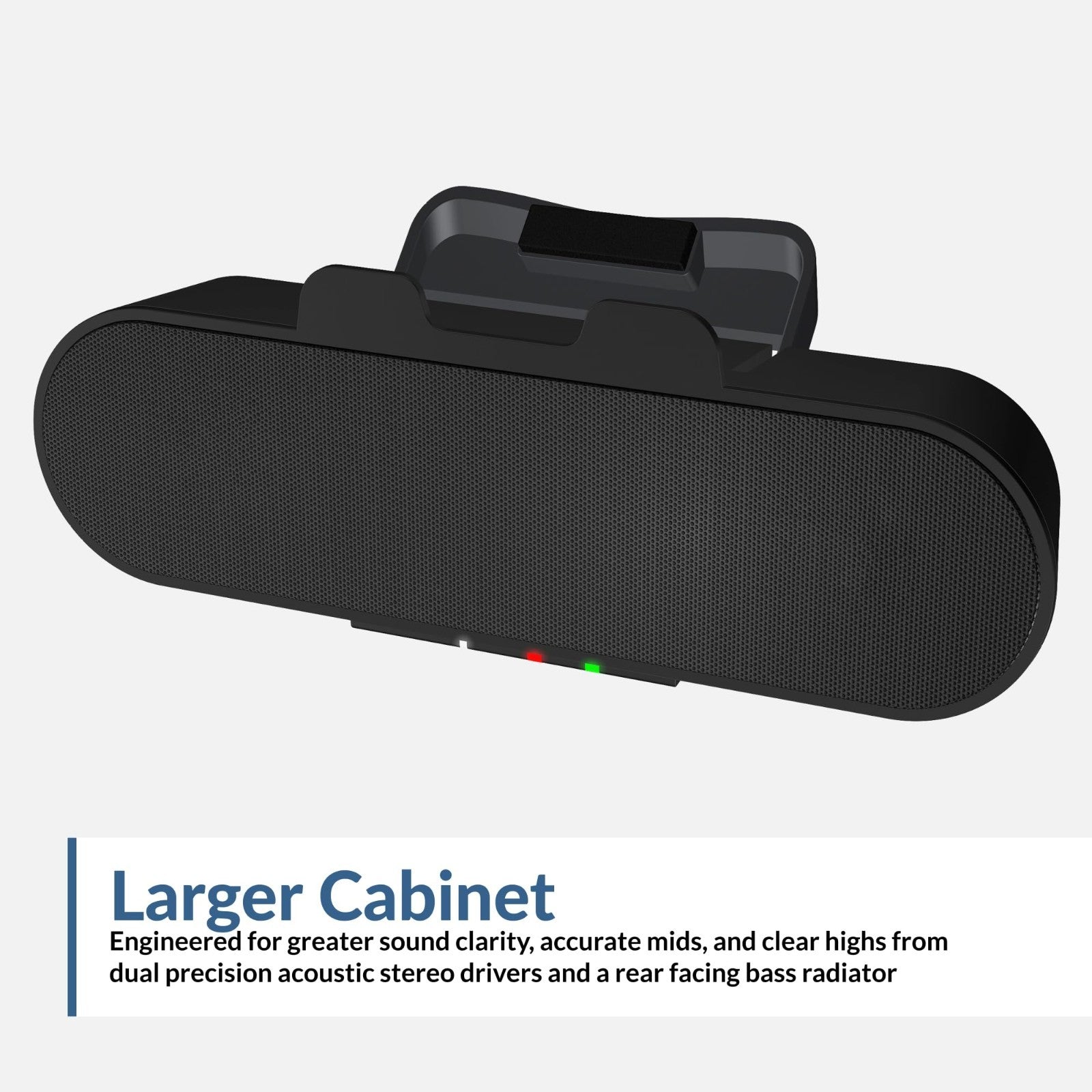USB & Bluetooth Speaker Bar, 20W PC Speaker with Speakerphone, Clamps to Monitor6