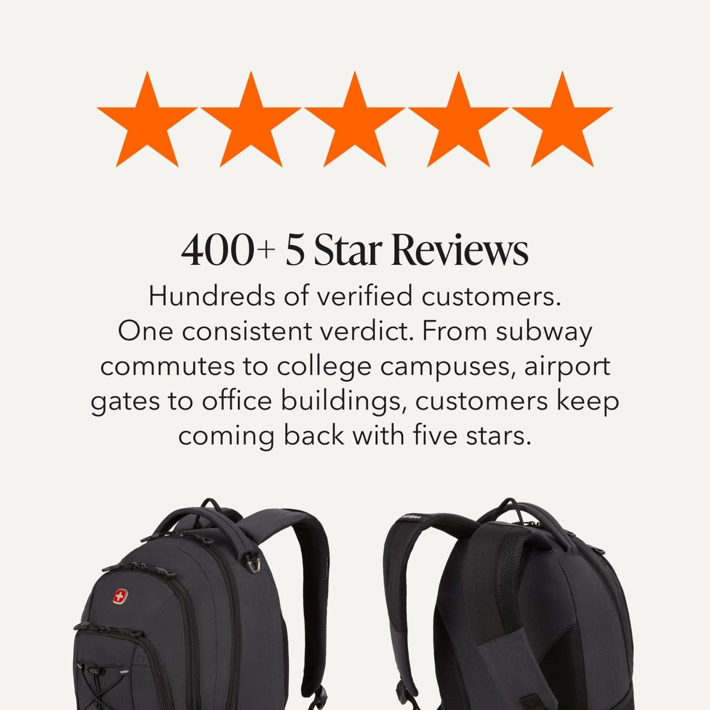 Bungee Core Laptop Backpack for 13" Laptops, Airflow Back Panel, Reflective Acce6