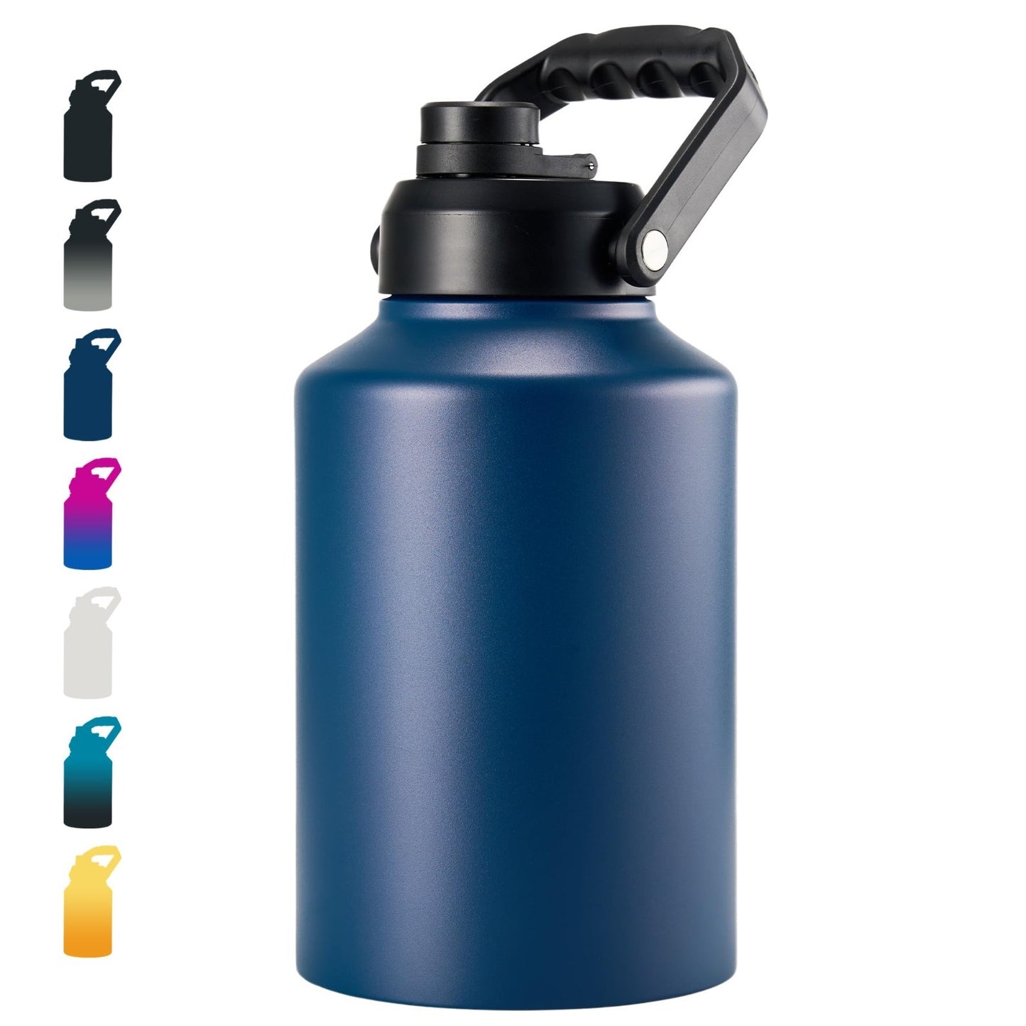 128oz Insulated Water Jug - Stainless Steel Gallon Bottle with Handle for Campin1