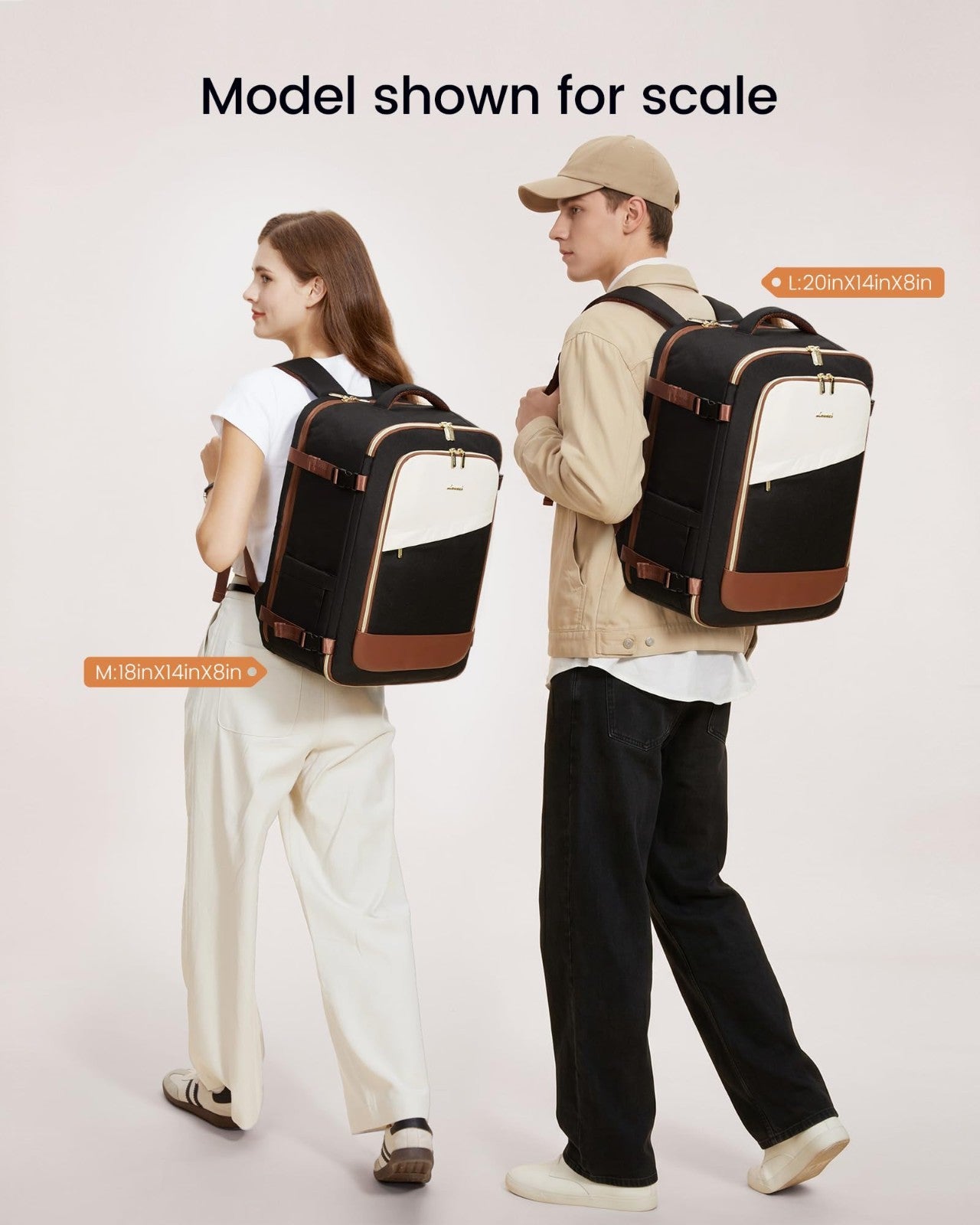 40L Travel Backpack for Women - TSA Approved Carry-On, Fits 17" Laptop, Waterpro6