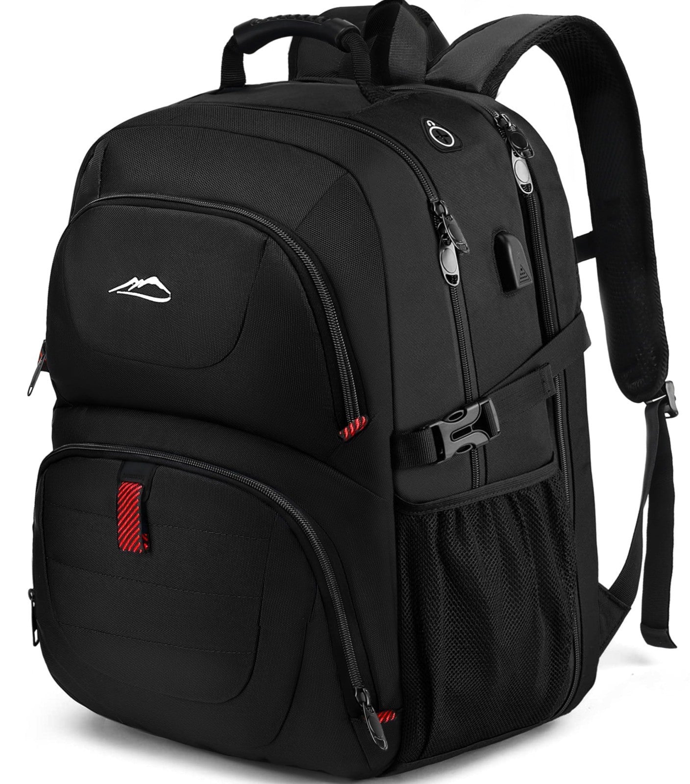 Extra Large Anti Theft Travel Laptop Backpack, TSA Approved, USB Charging, Fits1