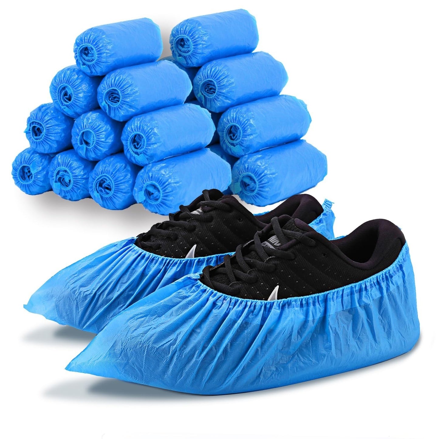 Disposable Shoe Covers   200 Pack Non Slip Booties for Guests & Repairs, Fits US1
