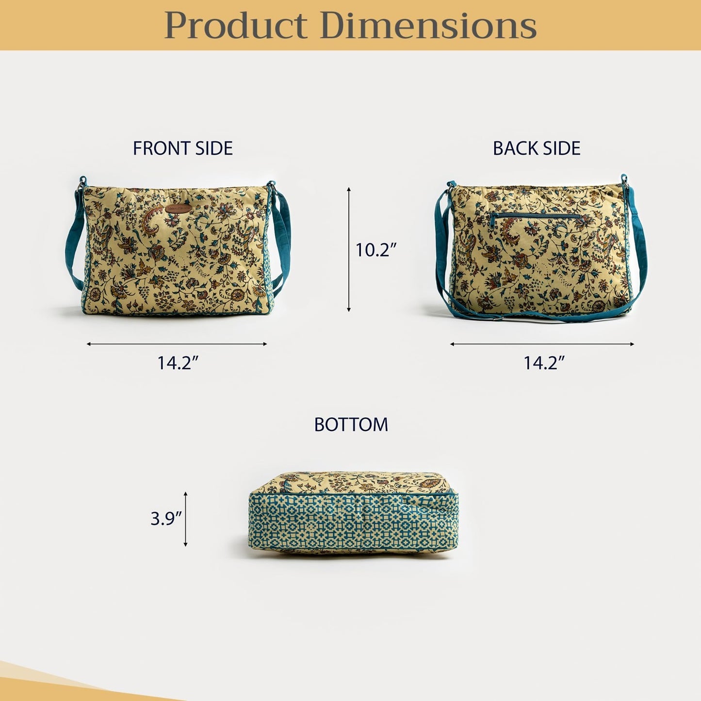 Stylish Women's Cotton Shoulder Bag   Versatile Handbag for Everyday Use4