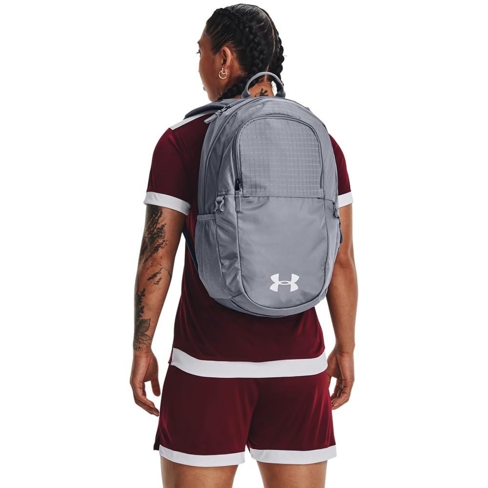 Men's All Sport Backpack   Durable, Stylish, One Size Fits All, Steel/White6
