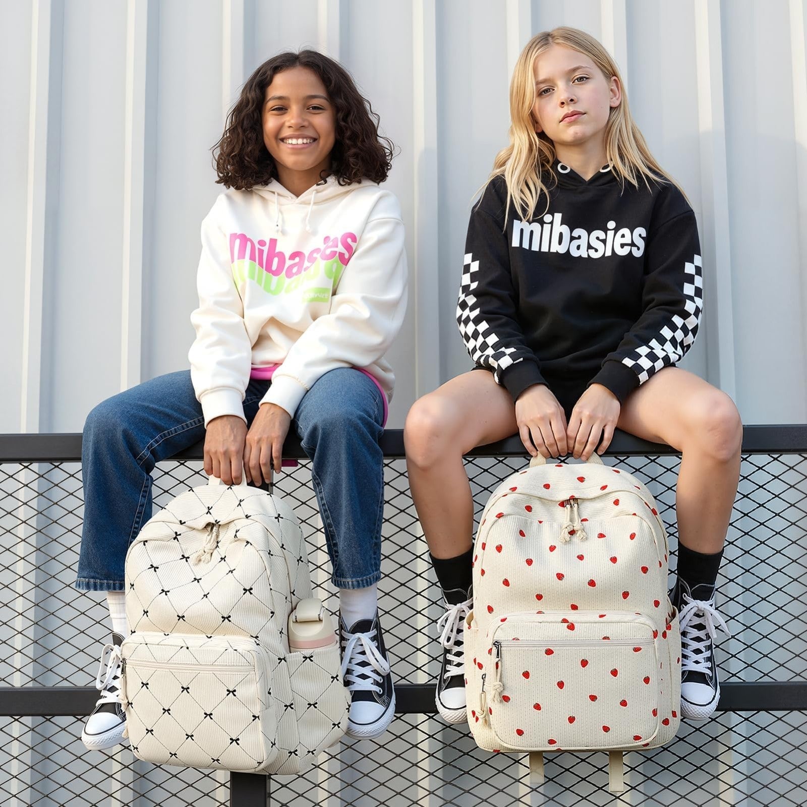 Trendy Corduroy Kids Bookbag & School Backpack for Girls   Cute & Stylish Design6