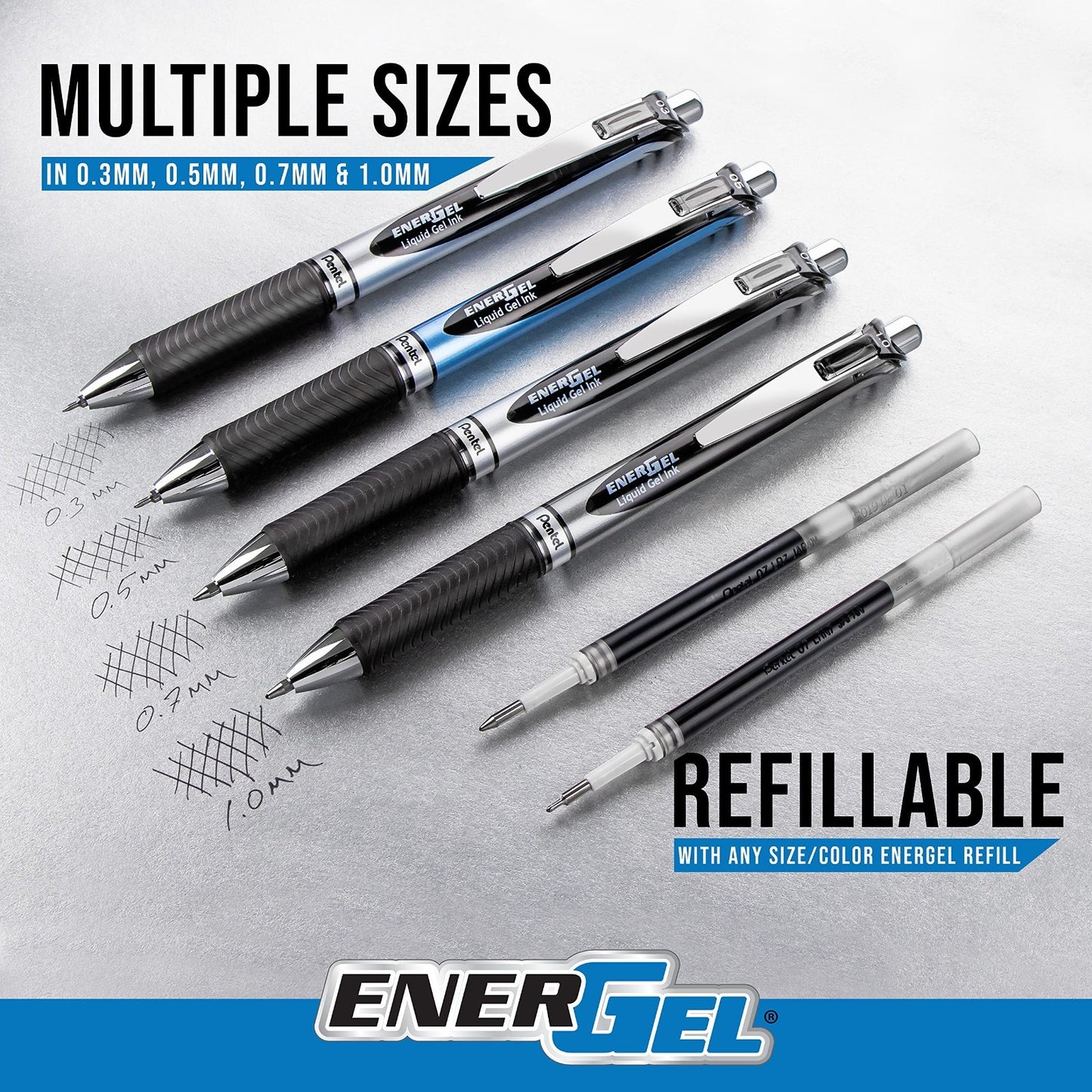 Retractable Liquid Gel Pens 0.7mm, Assorted Colors, Ultimate Writing Set, 12 Pac5